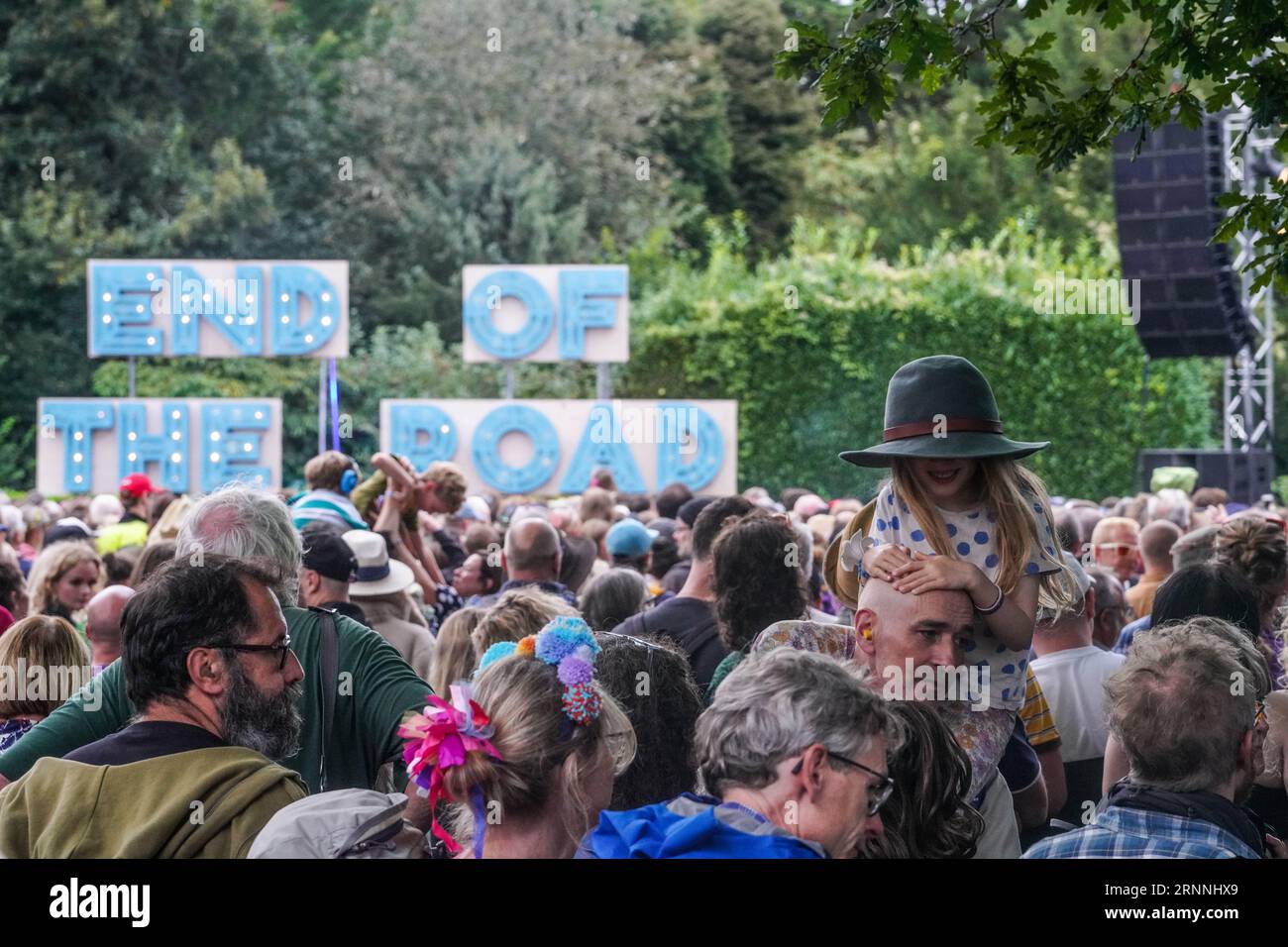 Dorset, Großbritannien. Freitag, 1. September 2023. Allgemeine Ansichten bei der Ausgabe 2023 des End of the Road Festivals in Larmer Tree Gardens in Dorset. Fototermin: Freitag, 1. September 2023. Foto sollte lauten: Richard Gray/Alamy Live News Stockfoto