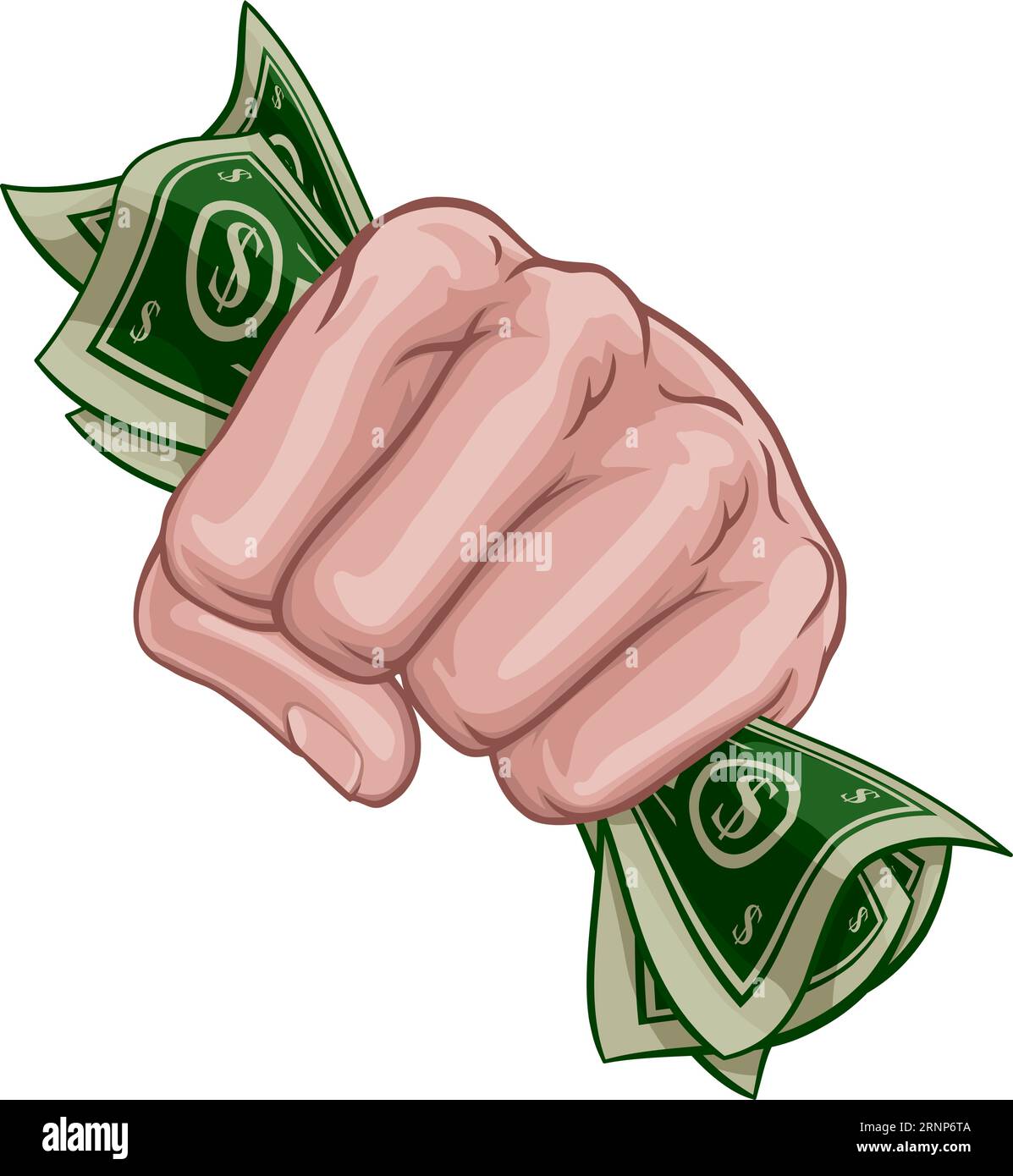 Money Cash Fist Hand Comic Pop Art Cartoon Stock Vektor