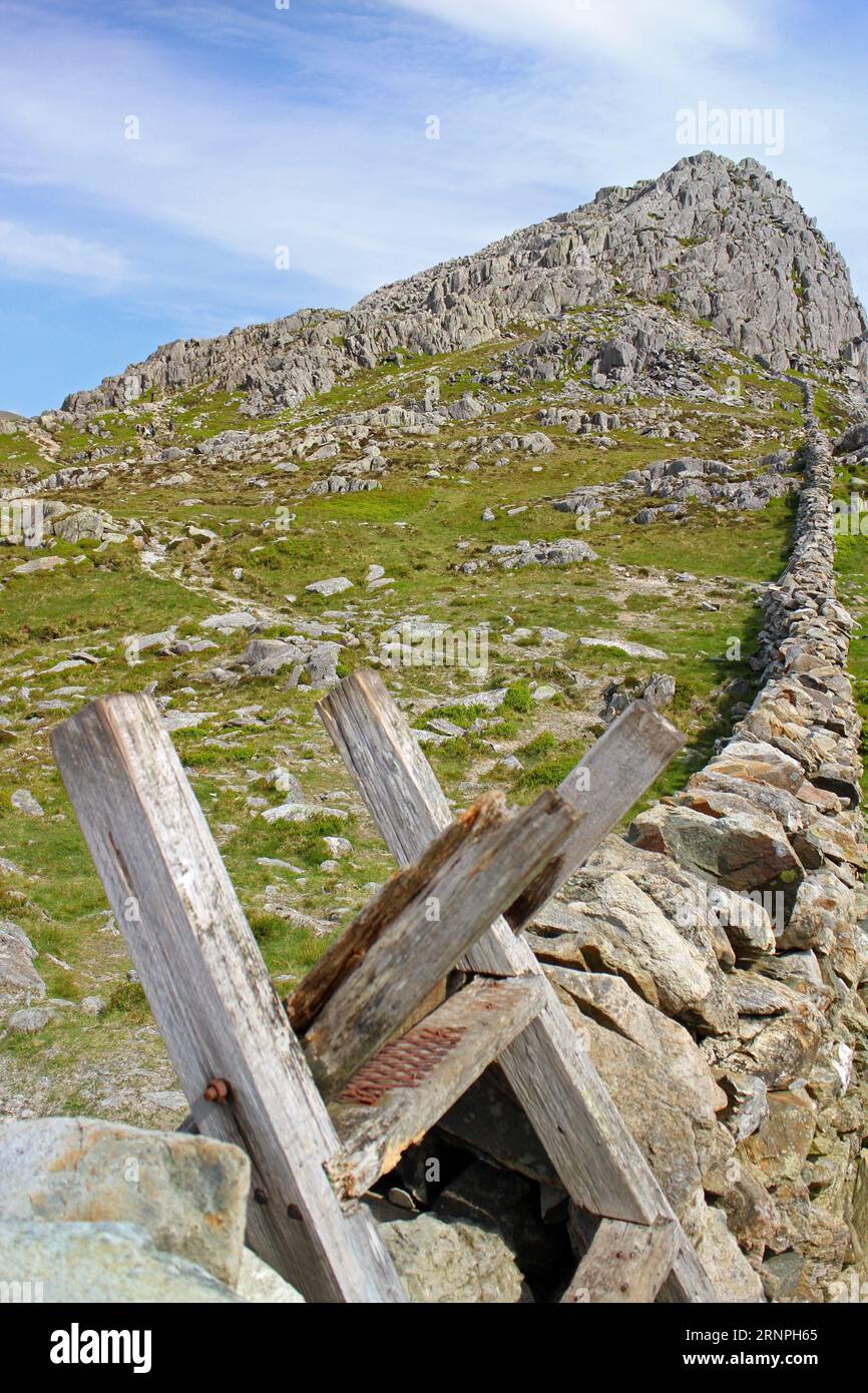 Tryfan Walk South Face Route Stockfoto