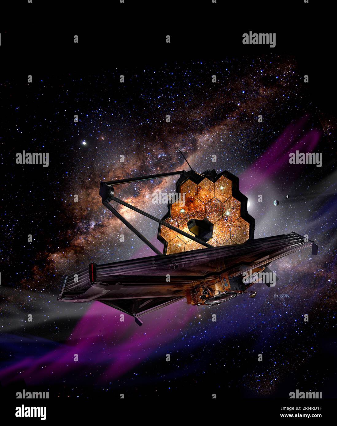 James Webb Space Telescope, Illustration Stockfoto