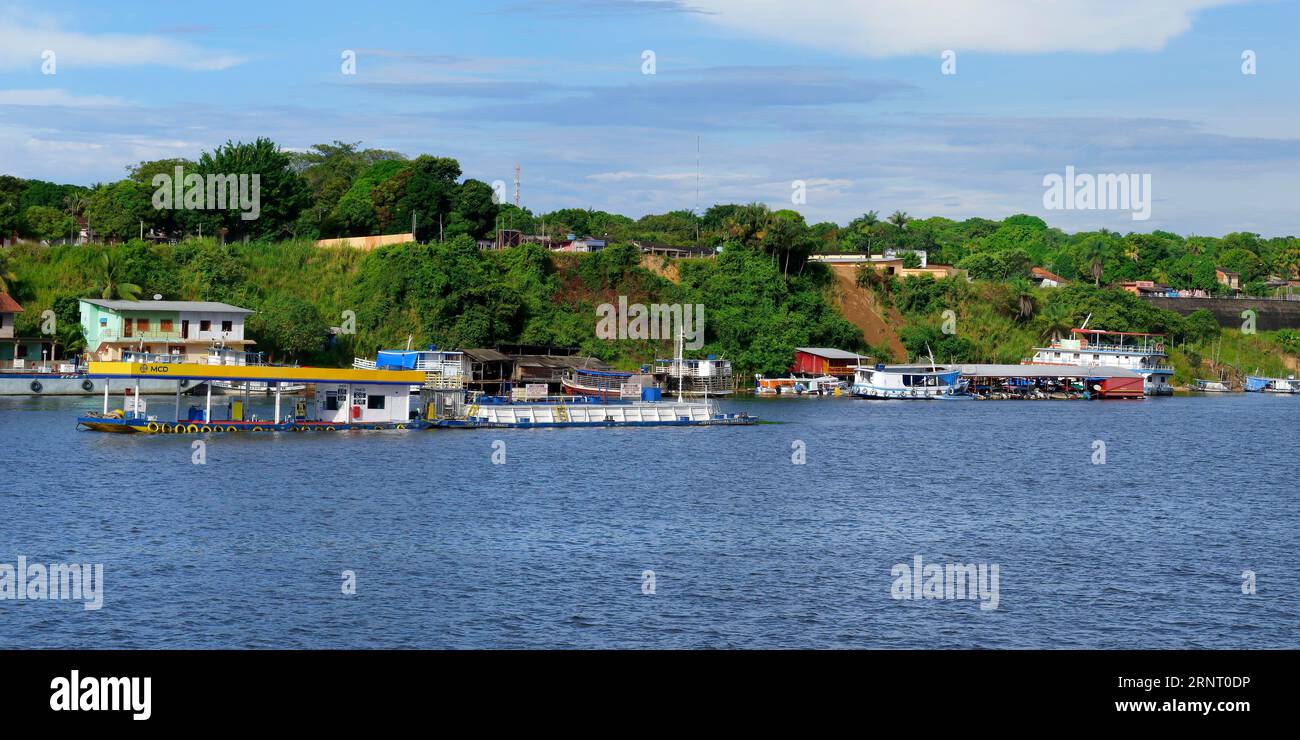 Oriximina Stadt am Trombetas River, Para State, Brasilien, Südamerika Stockfoto