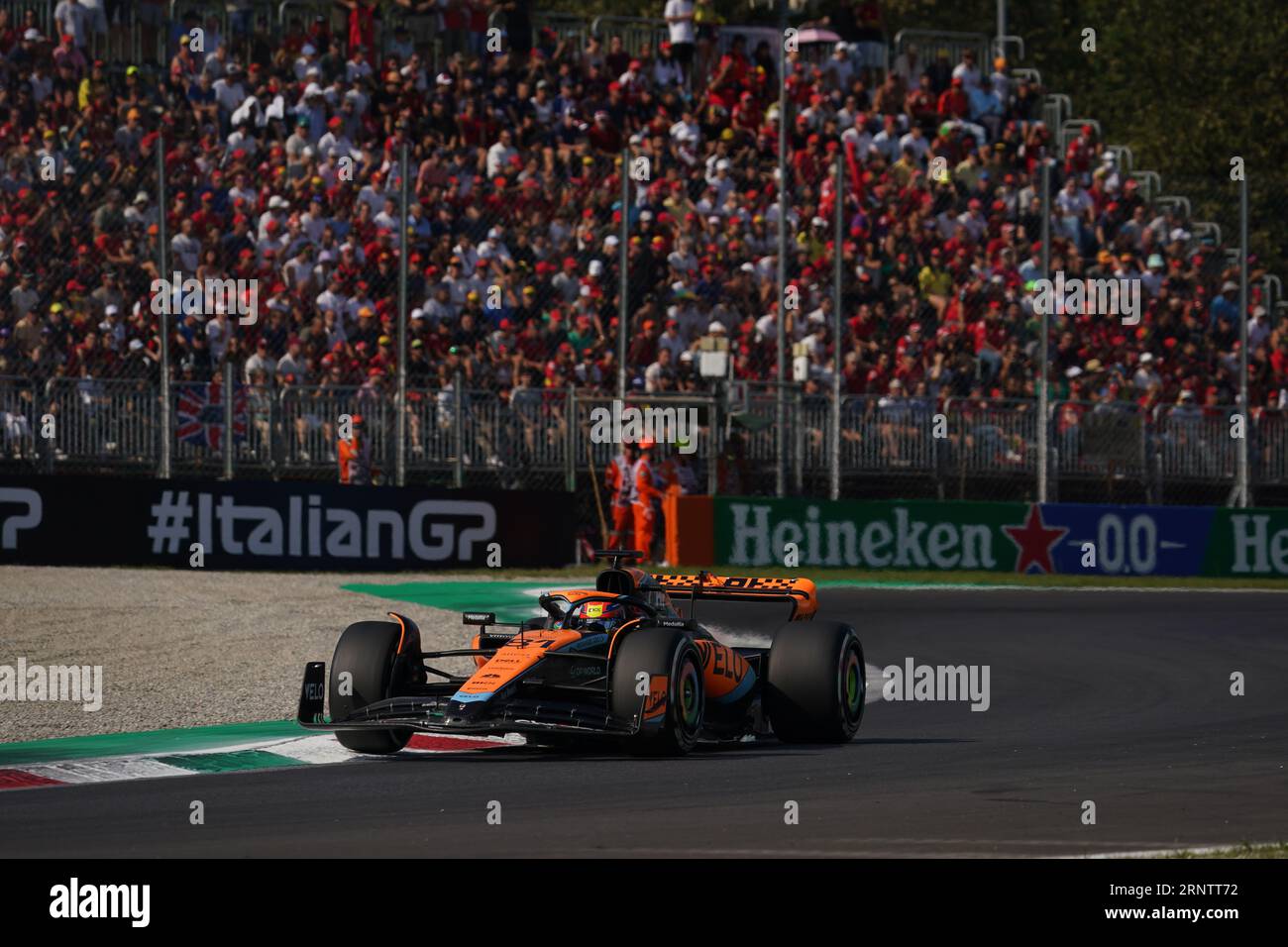 Monza, Italien. September 2023. Oscar PiNGaus Australien fuhr 81 das McLaren F1 Team MCL60 Mercedes während der Formel 1 Pirelli GP d'Italia. Quelle: Alessio Morgese/Alessio Morgese/Emage/Alamy Live News Stockfoto