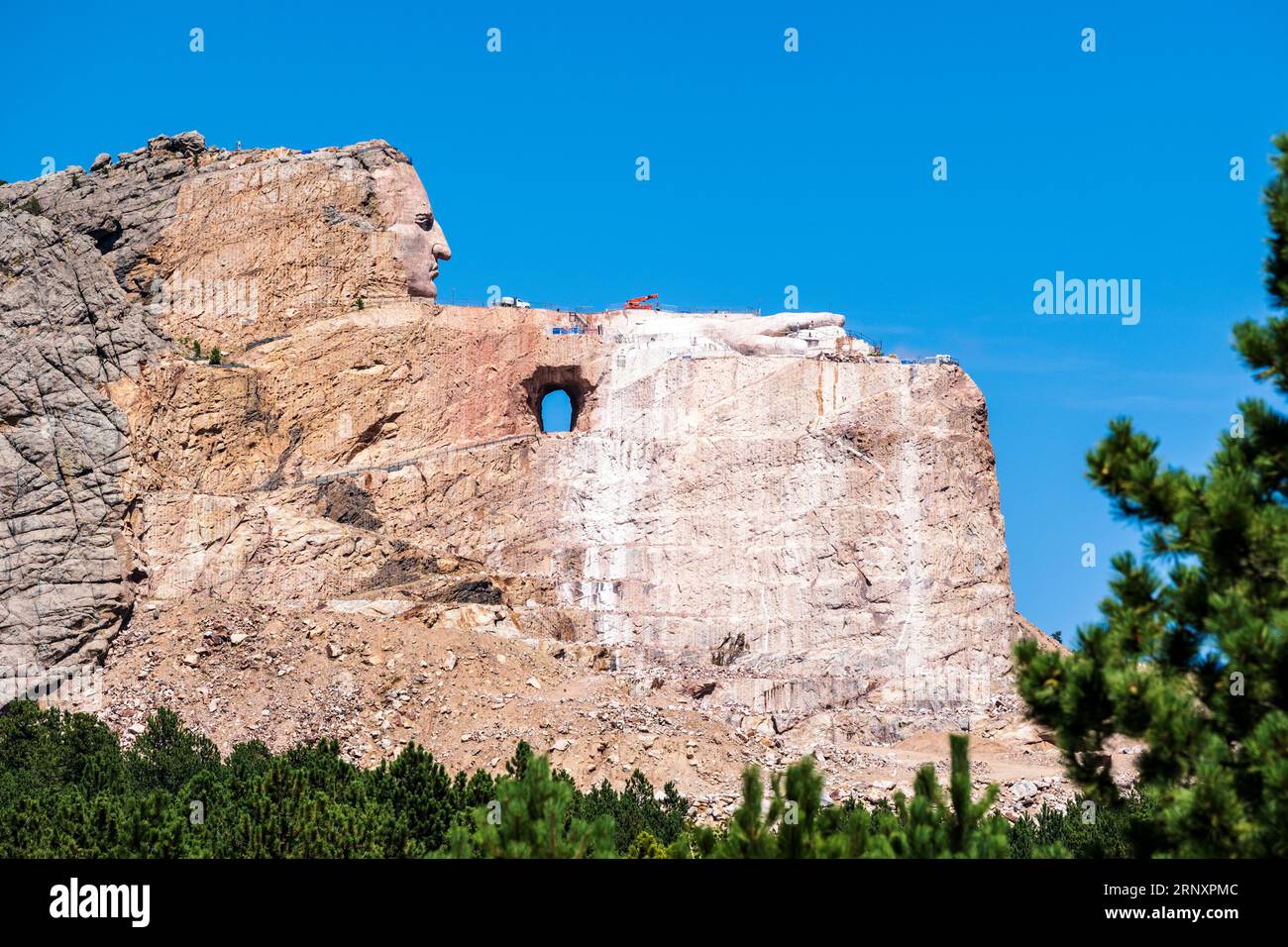 Crazy Horse Memorial; Custer City; South Dakota; USA Stockfoto