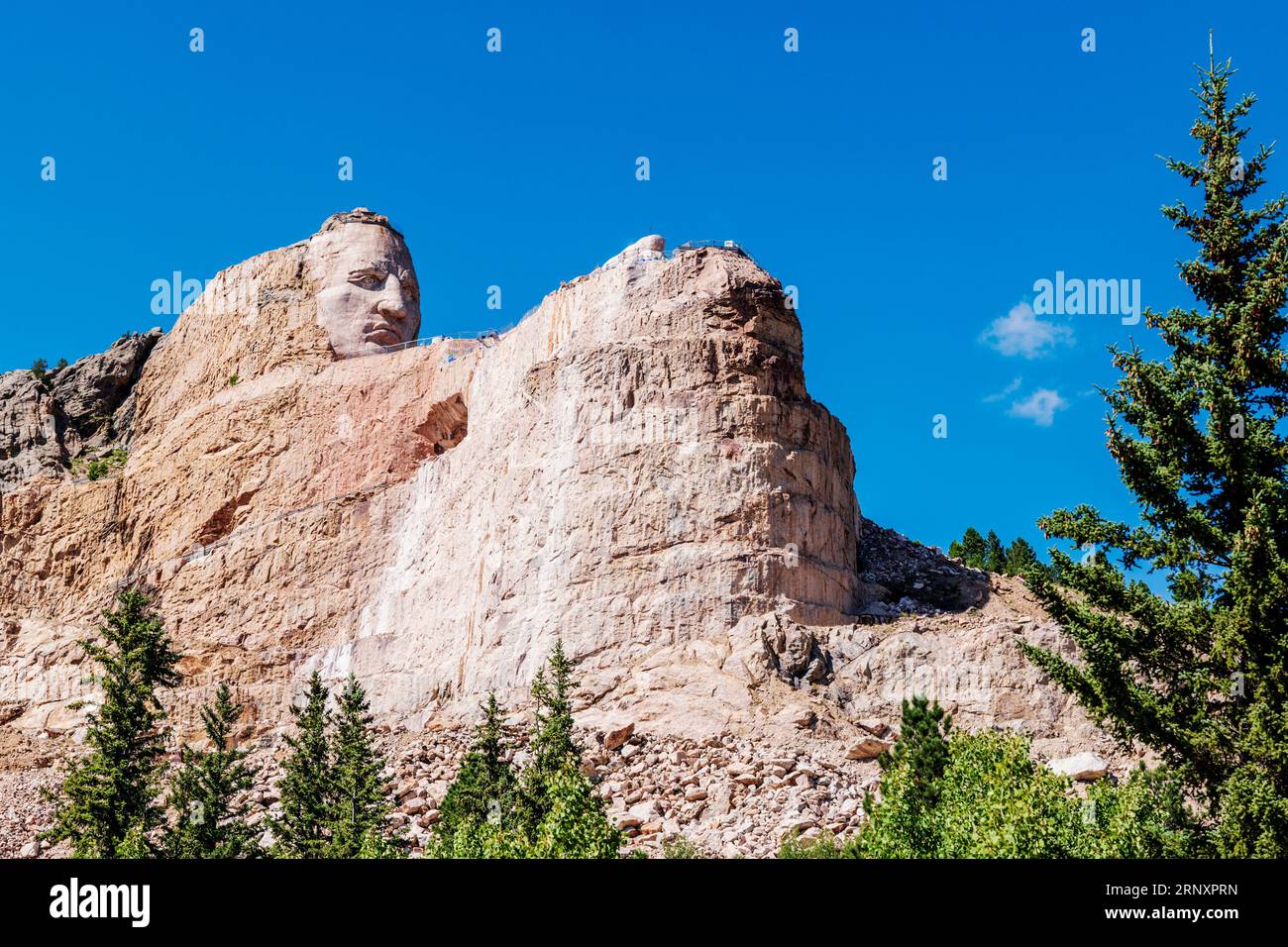 Crazy Horse Memorial; Custer City; South Dakota; USA Stockfoto