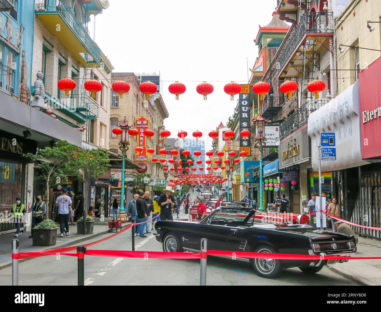 Oldtimer-Show, Chinatown, San Francisco Stockfoto