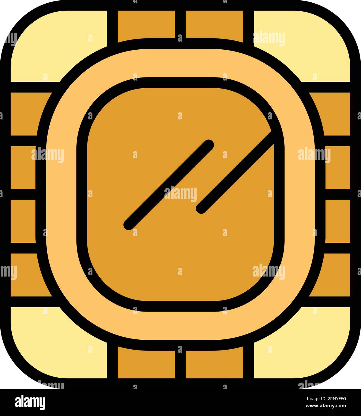 Umrissvektor für das Amphitheater-Symbol des Stadions. Altes Gebäude. Arbeitsraum, Farbe flach Stock Vektor