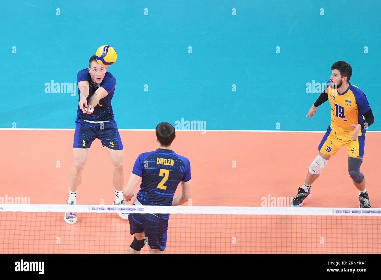 Oleh Plotnytskyi (Ukraine). Volleyball-Weltmeisterschaft 2022. Viertelfinale Stockfoto