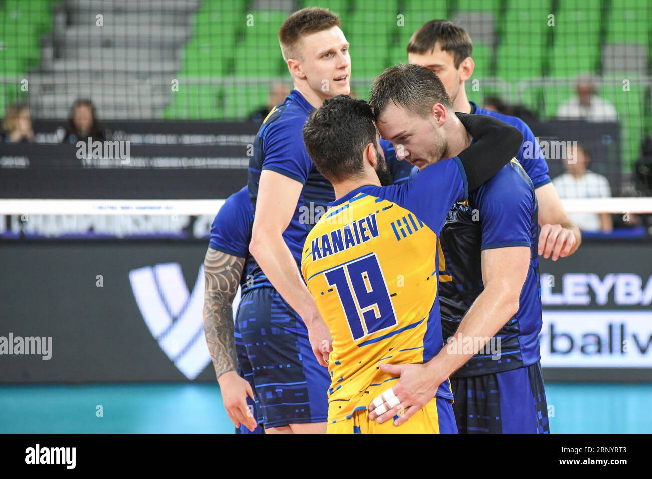Ukrainische Volleyball-Nationalmannschaft. Volleyball-Weltmeisterschaft 2022. Achtelrunde Stockfoto