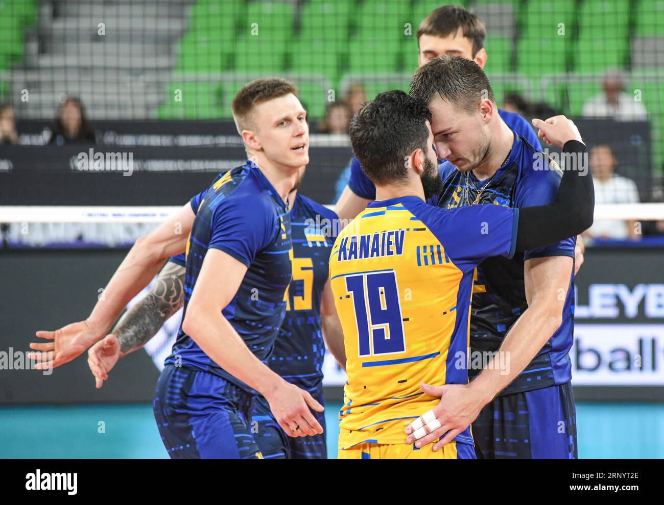 Ukrainische Volleyball-Nationalmannschaft. Volleyball-Weltmeisterschaft 2022. Stockfoto