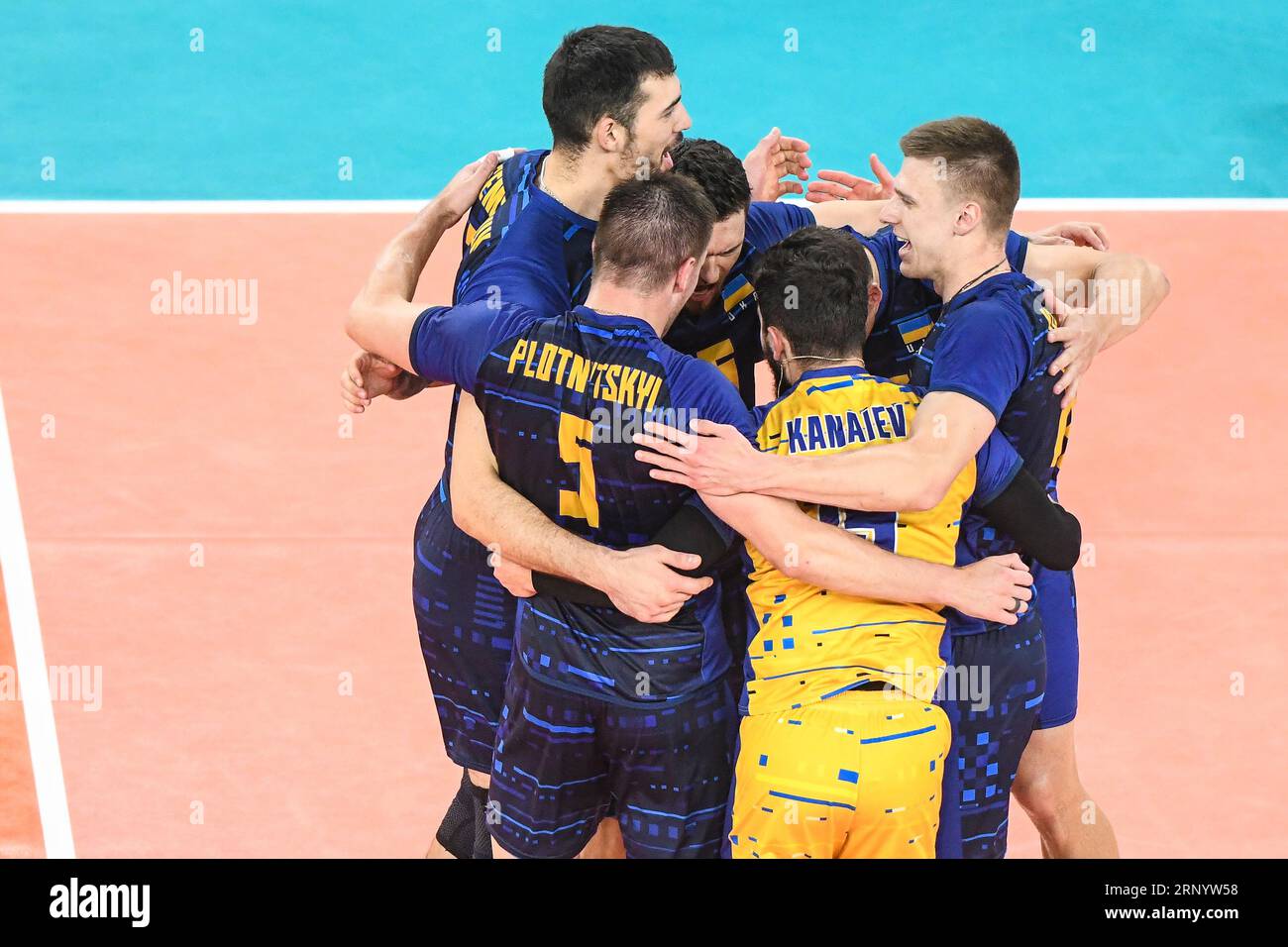 Ukrainische Volleyballnationalmannschaft. Volleyball-Weltmeisterschaft 2022. Stockfoto