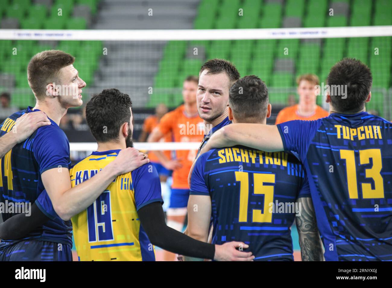 Ukrainische Volleyball-Nationalmannschaft. Volleyball-Weltmeisterschaft 2022. Achtelrunde Stockfoto