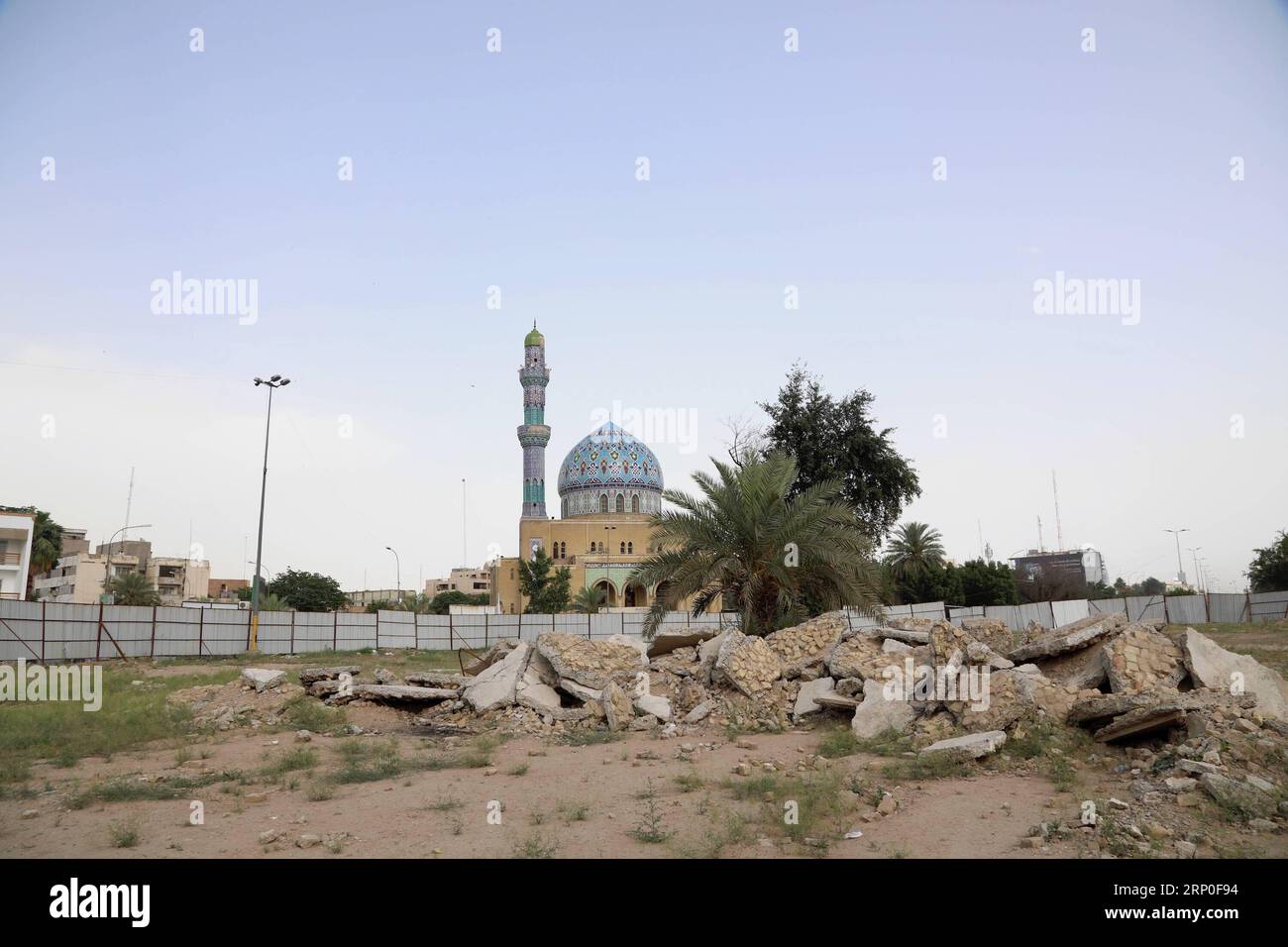 (180511) -- BAGDAD, 11. Mai 2018 -- Foto aufgenommen am 9. Mai 2018 zeigt den Firdos-Platz in Bagdad, Irak. Die Iraker werden am 12. Mai zu den Parlamentswahlen antreten, um die Zukunft ihres Landes nach Jahren des Chaos, der Gewalt und der schlechten Regierungsführung seit der von den USA geführten Invasion im Jahr 2003 zu entscheiden. ) (Zxj) IRAQ-BAGDAD-ELECTION-HOPE KhalilxDawood PUBLICATIONxNOTxINxCHN Stockfoto