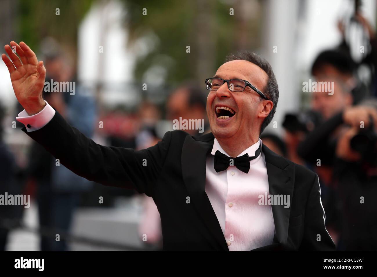 (180513) -- CANNES, 13. Mai 2018 -- der italienische Schauspieler Roberto Benignon posiert auf dem roten Teppich für die Premiere des Films Happy as Lazzaro (Lazzaro Felice) auf den 71. Internationalen Filmfestspielen in Cannes, Frankreich, am 13. Mai 2018. Das 71. Internationale Filmfestival von Cannes findet hier vom 8. Bis 19. Mai statt. ) FRANKREICH-CANNES-FILM FESTIVAL-LAZZARO FELICE-PREMIERE LUOXHUANHUAN PUBLICATIONXNOTXINXCHN Stockfoto