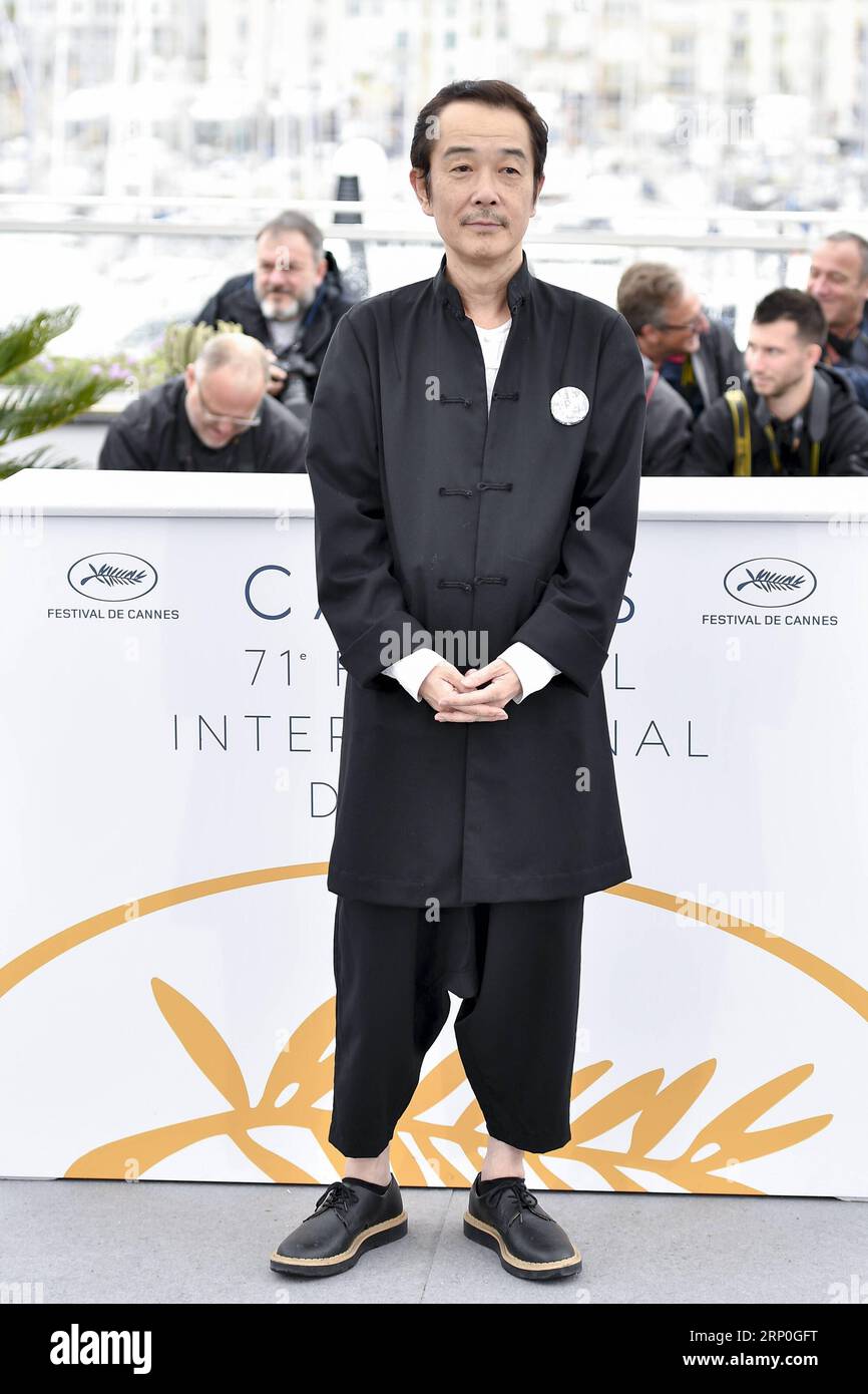 (180514) -- CANNES, 14. Mai 2018 -- die Schauspielerin Lily Franky posiert während eines Fotogesprächs für die japanischen Filmhändler beim 71. Internationalen Filmfestival von Cannes in Cannes, Frankreich am 14. Mai 2018. Das 71. Internationale Filmfestival von Cannes findet vom 8. Bis 19. Mai statt. ) (HY) FRANCE-CANNES-71ST INT L FILM FESTIVAL- SHOPLIFTERS -PHOTOCALL CHENXYICHEN PUBLICATIONXNOTXINXCHN Stockfoto