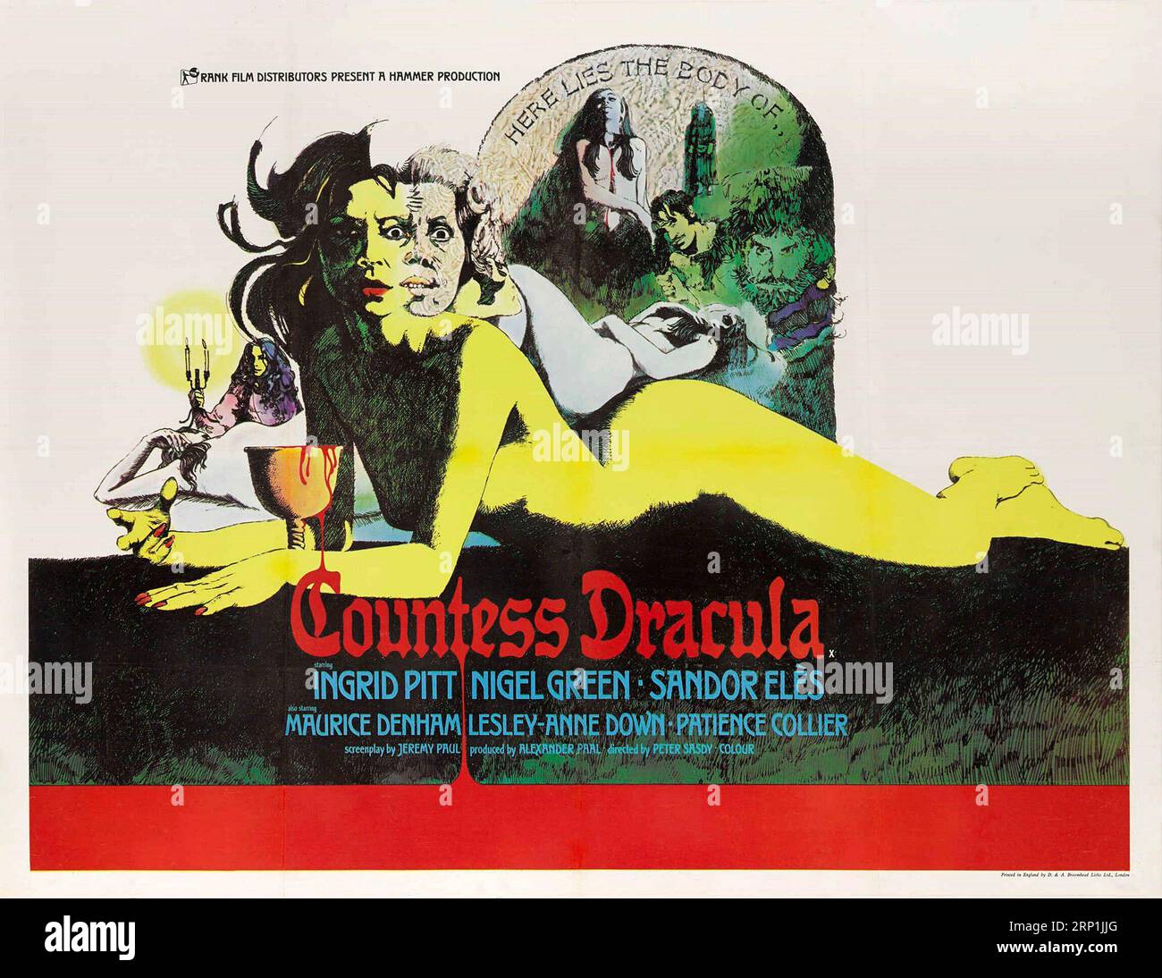 GRÄFIN DRACULA (1971), Regie PETER SASDY. Kredit: The Rank Organisation / Hammer Productions / Album Stockfoto