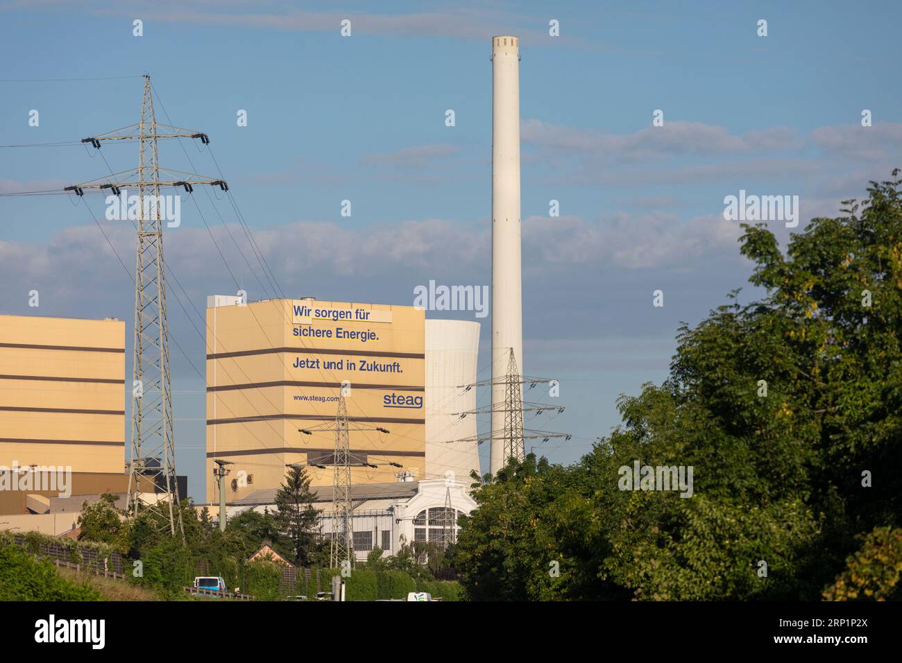 STEAG-Kraftwerk in Volklingen, Saarland, Deutschland Stockfoto