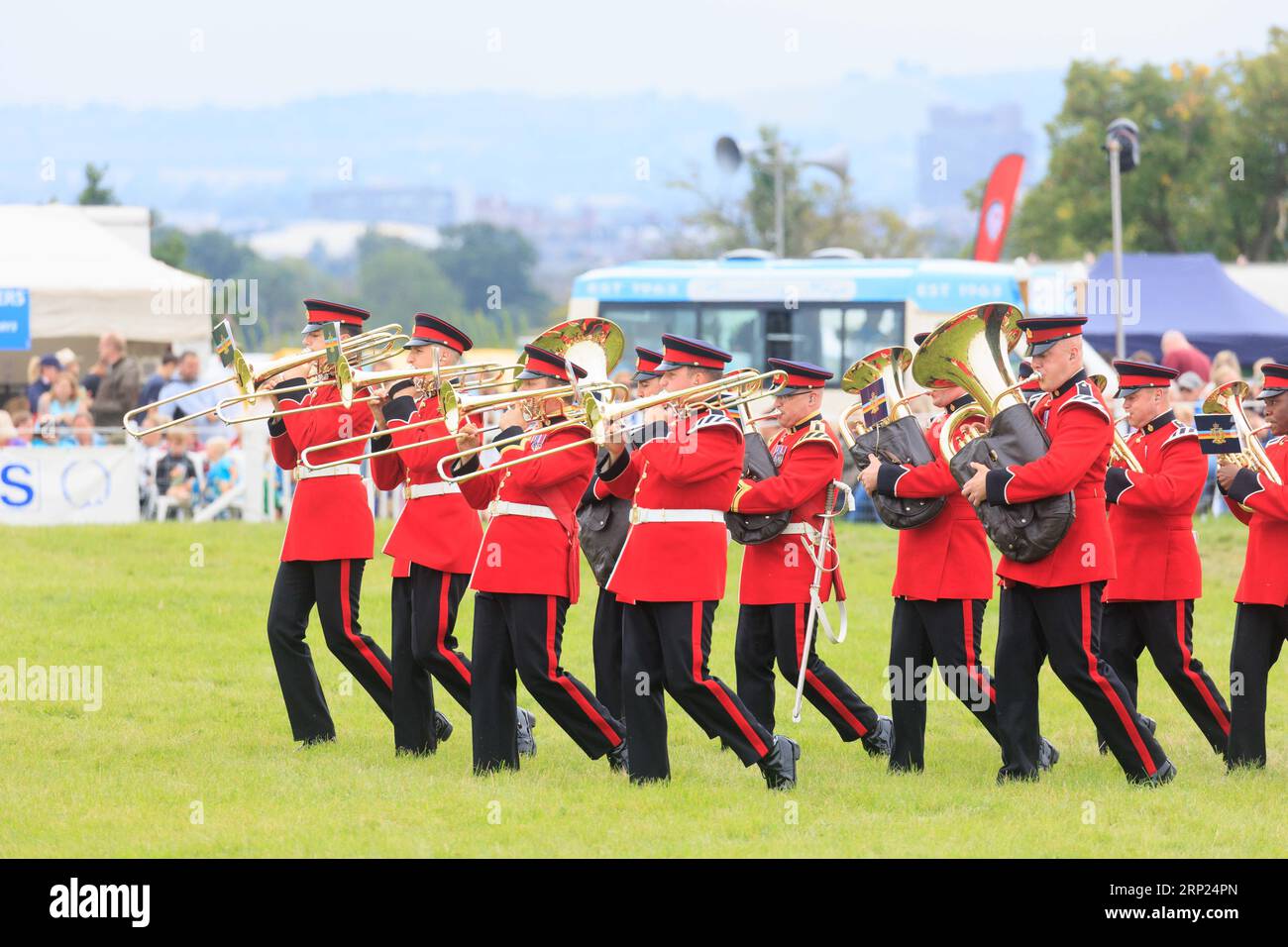 Am 31. August 2023 spielte die British Army Band Tidworth bei der Bucks County Show Stockfoto