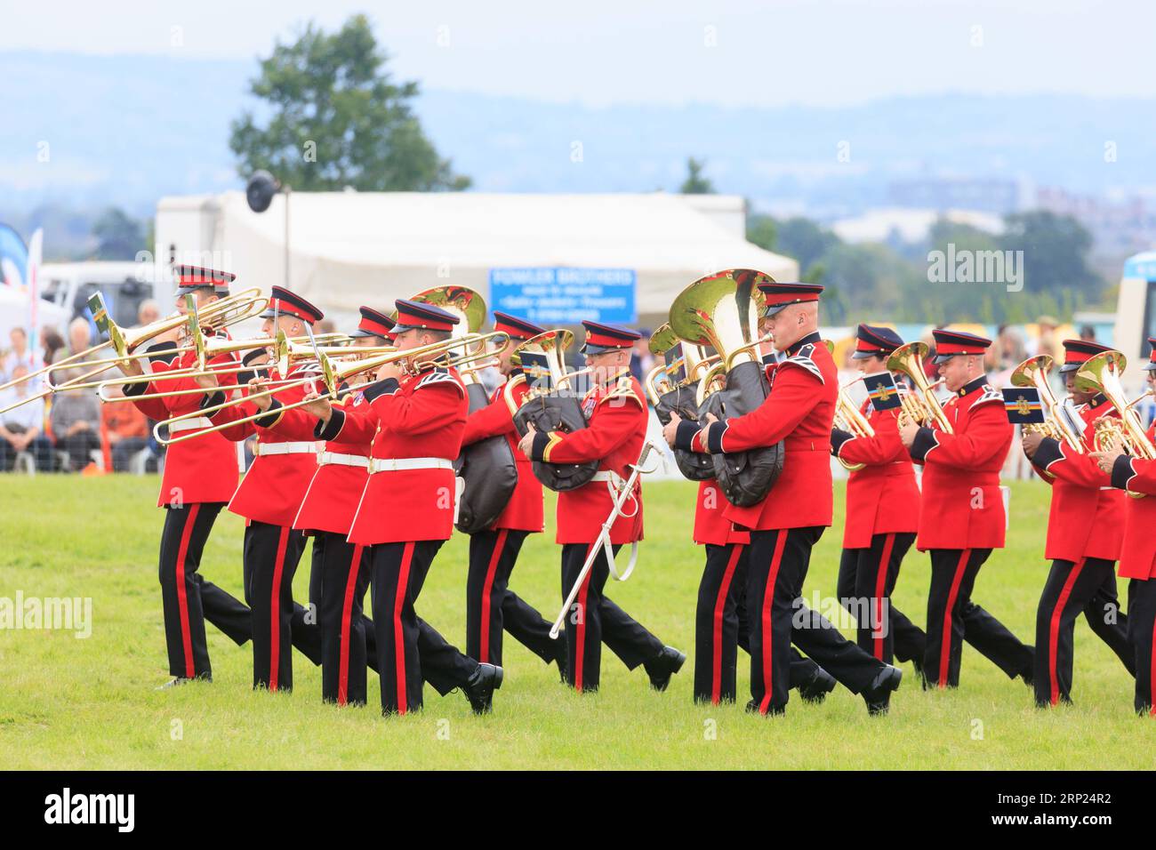 Am 31. August 2023 spielte die British Army Band Tidworth bei der Bucks County Show Stockfoto