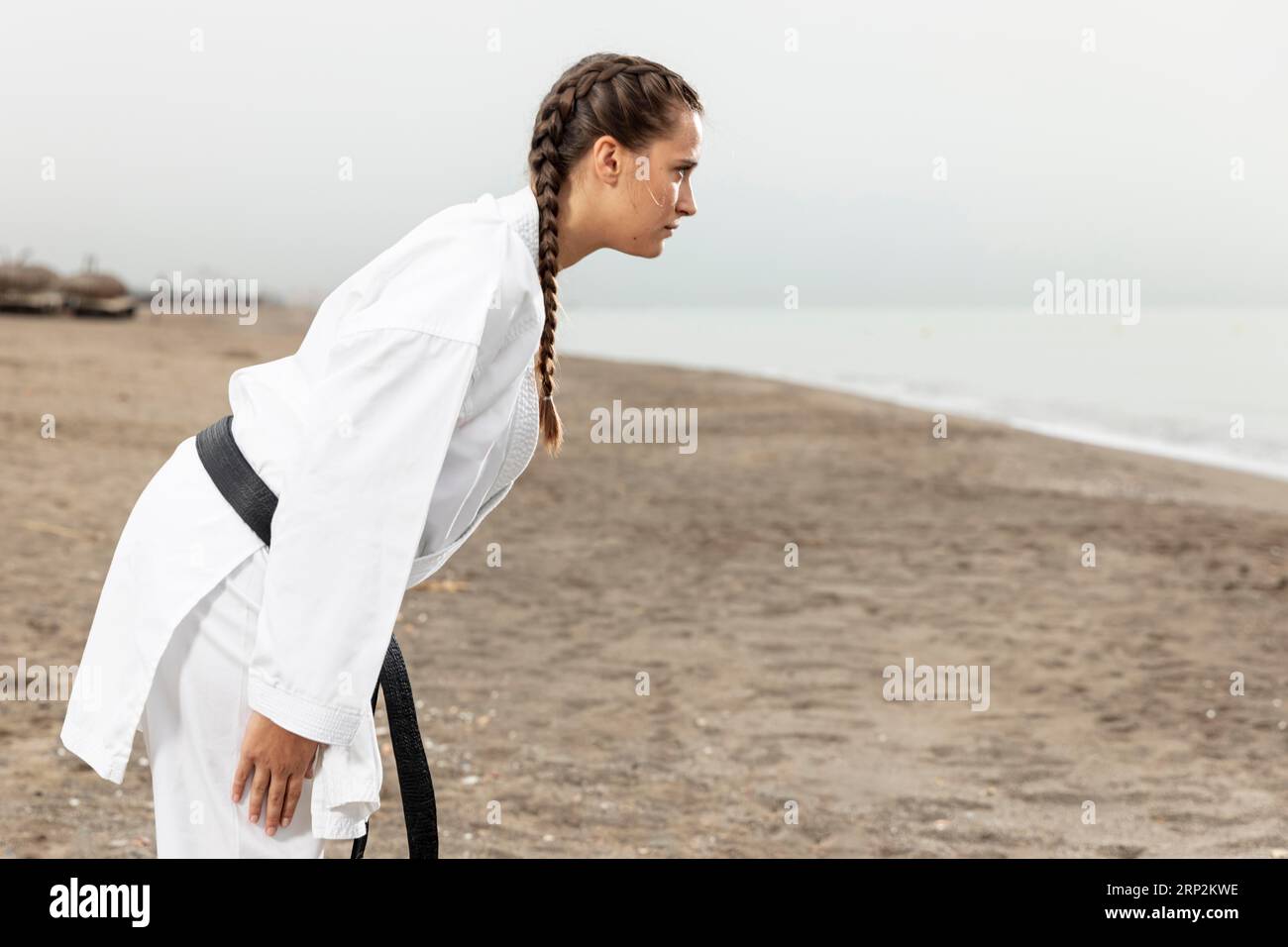 Kung-Fu-Kampfsportkostüm Stockfoto