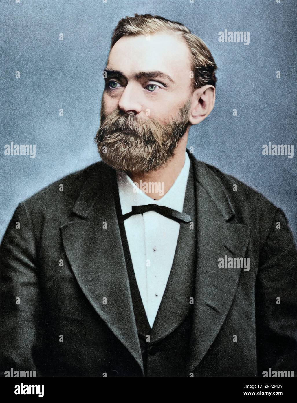 Alfred Nobel 1883. Stockfoto