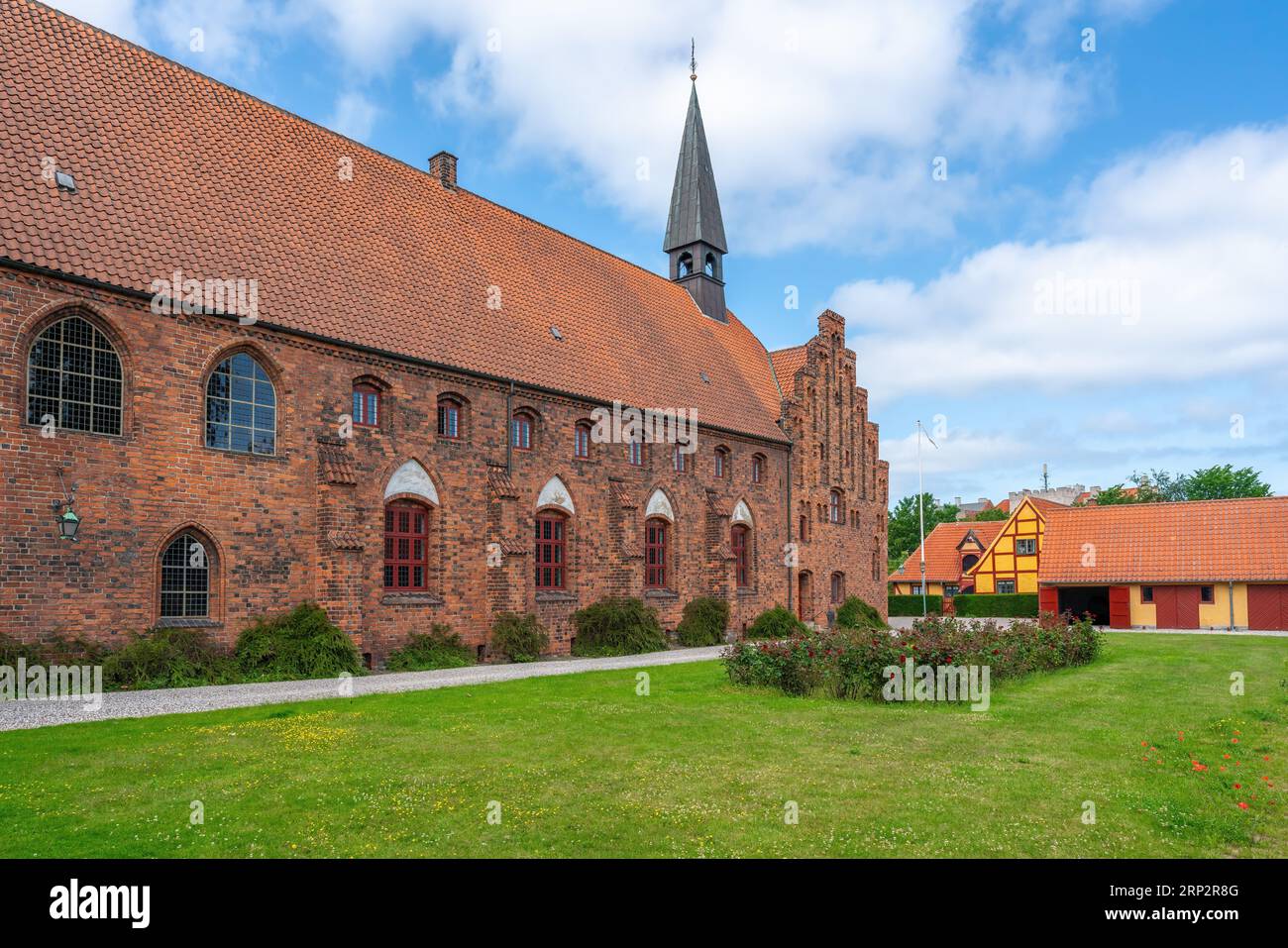 St. Mary Church ehemaliges Karmeliterkloster - Helsingor, Dänemark Stockfoto