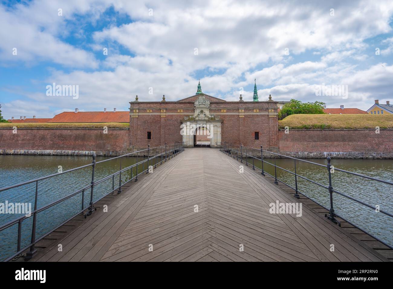 Schloss Kronborg Haupttor - Helsingor, Dänemark Stockfoto