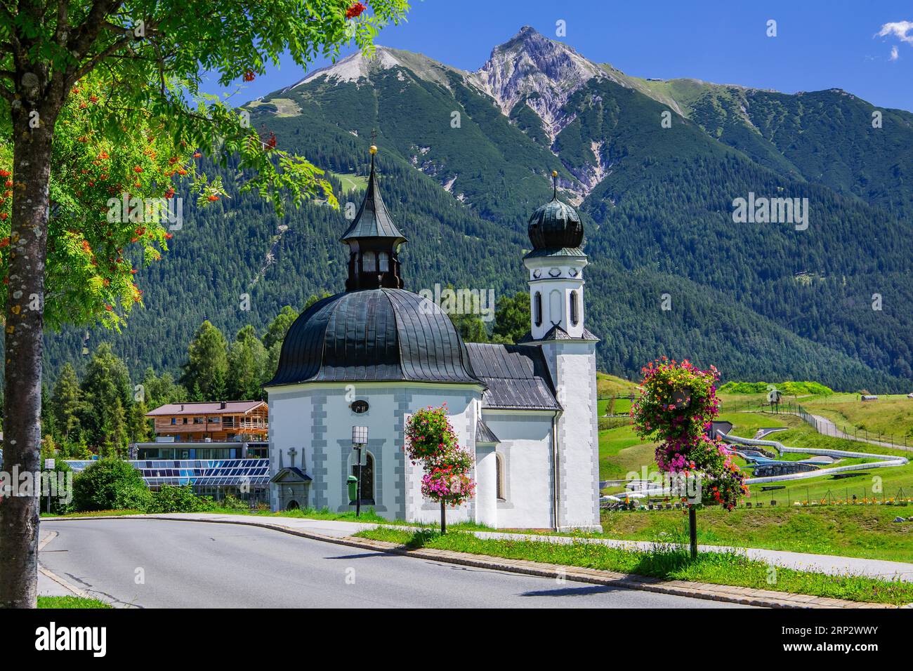 Seekirchl und Reither Spitze 2374m, Seefeld, Tirol, Österreich Stockfoto