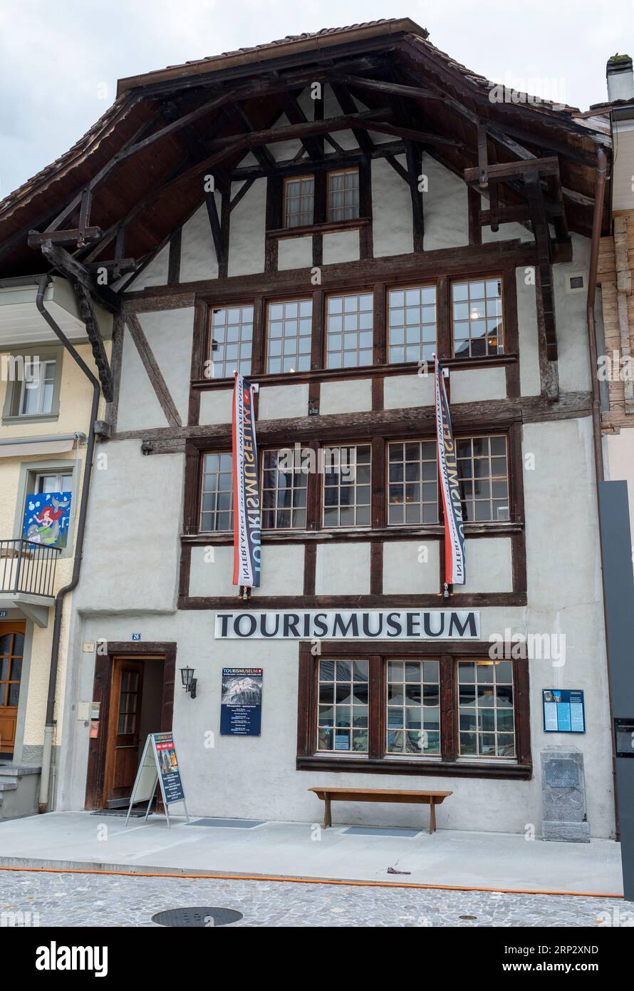 Touristenmuseum, Altstadt von Unterseen, Interlaken, Kanton Bern, Schweiz. Stockfoto