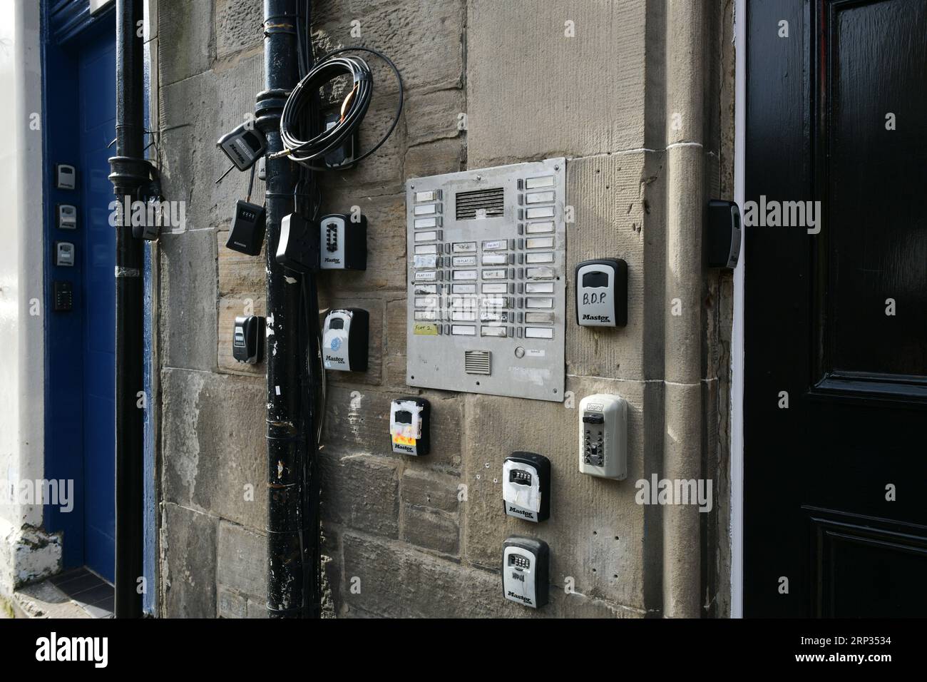 Edinburgh Scotland, UK, 03. September 2023. Schlüsselschlösser im Zentrum von Edinburgh. Credit sst/Alamy Live-Nachrichten Stockfoto