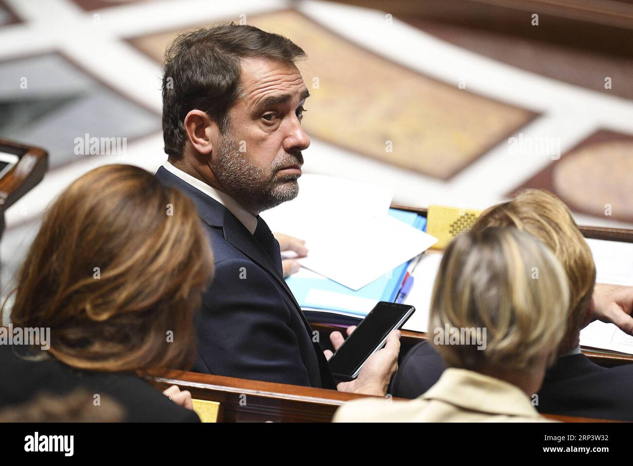 (181016) -- PARIS, 16. Oktober 2018 -- Foto aufgenommen am 16. Oktober 2018 zeigt den neu ernannten Innenminister Christophe Castaner in Paris, Frankreich. Der französische Präsident Emmanuel Macron ernannte am Dienstag Christophe Castaner, einen seiner wichtigsten Unterstützer, um die Innenpolitik zu überwachen und Gerard Collomb in seiner jüngsten Kabinettsumbildung zu ersetzen. FRANCE-PARIS-CABINET-RESHUFFLE JackxChan PUBLICATIONxNOTxINxCHN Stockfoto