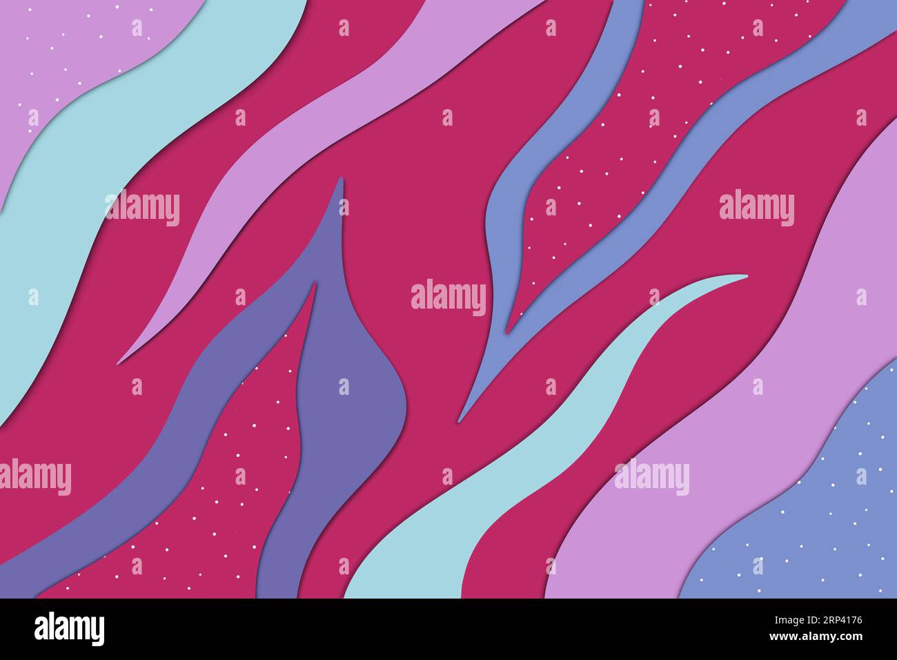 Abstrakter, farbenfroher, welliger Hintergrund. Illustration Art.. Hochwertige Fotos Stockfoto