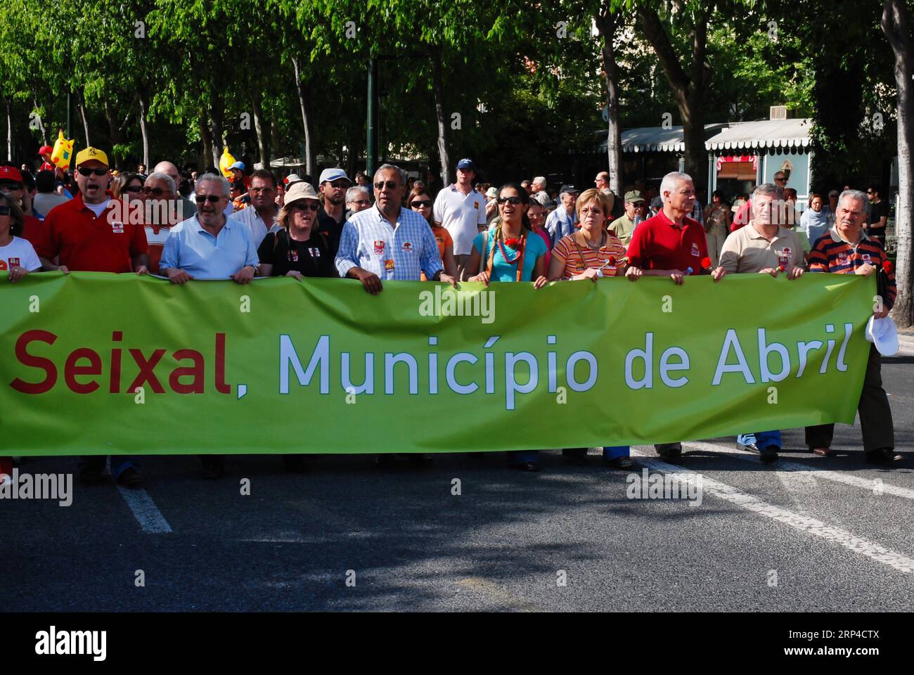 Comemorações do 25 de Abril em Lisboa Stockfoto