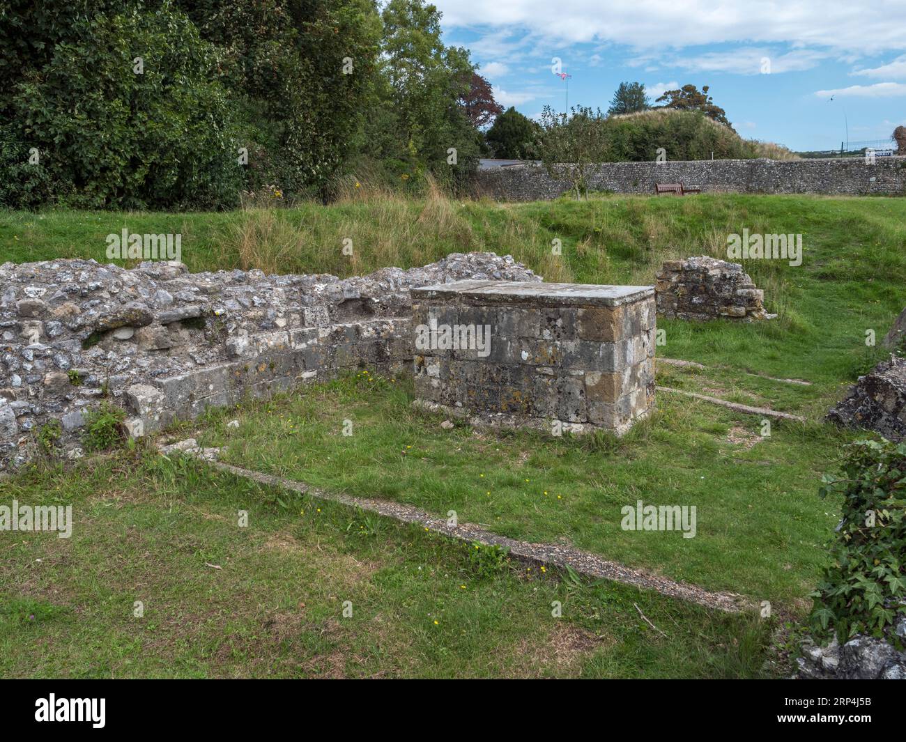 Lewes Priory (das Priory of St Pancras), das erste Cluniac Priory in Großbritannien, Lewes, Großbritannien. Stockfoto