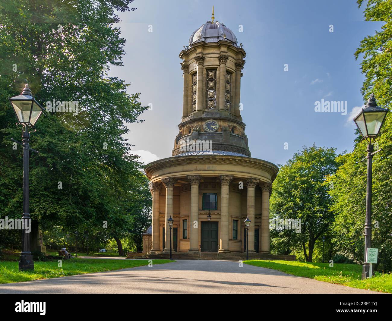 Die United Reformed Church in Saltaire bei Bradford. Stockfoto