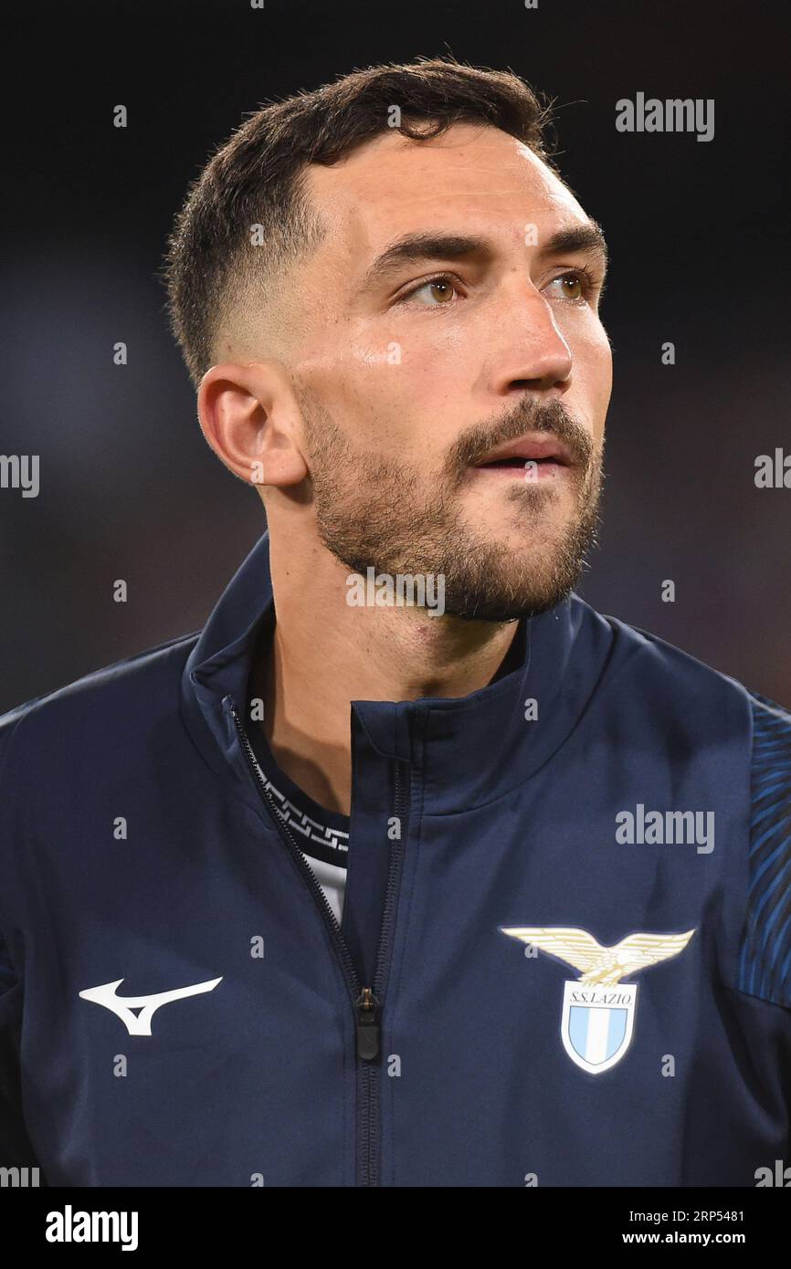 Neapel, Italien. September 2023. Danilo Cataldi von SS Lazio während des Spiels der Serie A zwischen SSC Napoli und SS Lazio im Stadio Diego Armando Maradona Neapel Italien am 2. September 2023. Kredit: Franco Romano/Alamy Live News Stockfoto