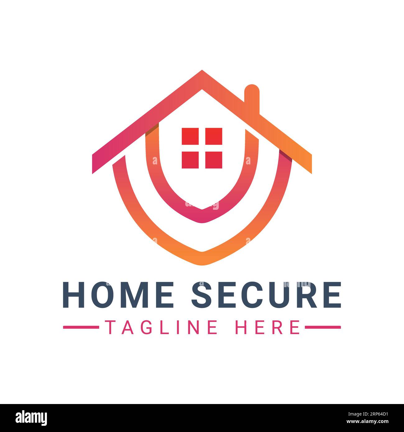 Home Shield Security Logo Design Security Shield House Stock Vektor