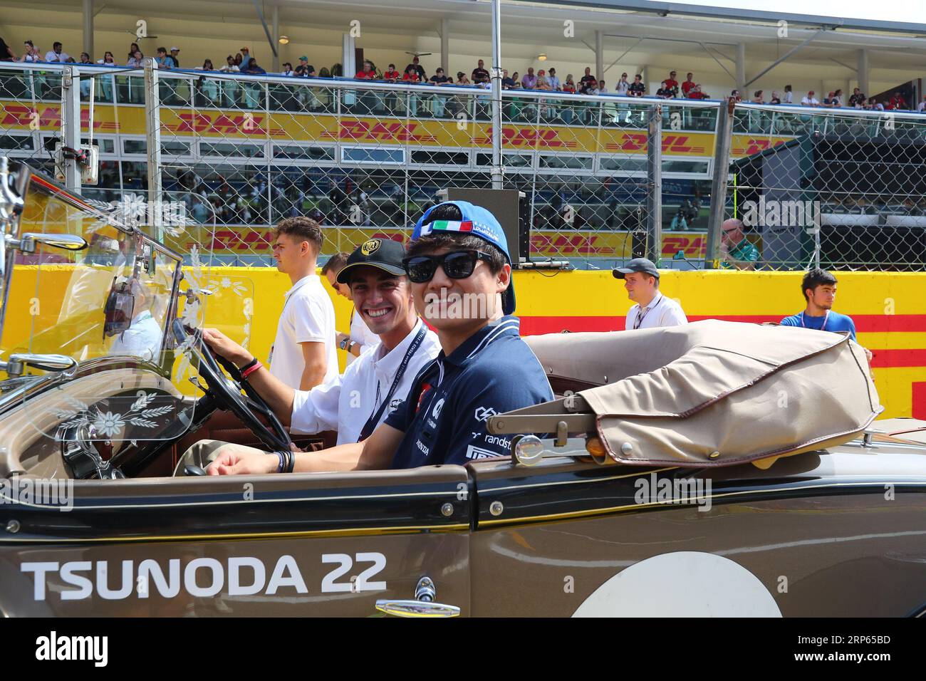 Yuki Tsunoda (JAP) Alpha Tauri AT04 beim Rennen am Sonntag, 3. September 2023 FORMEL 1 PIRELLI GRAN PREMIO D’ITALIA 2023 - 1. September bis 3. September Monza, Stockfoto
