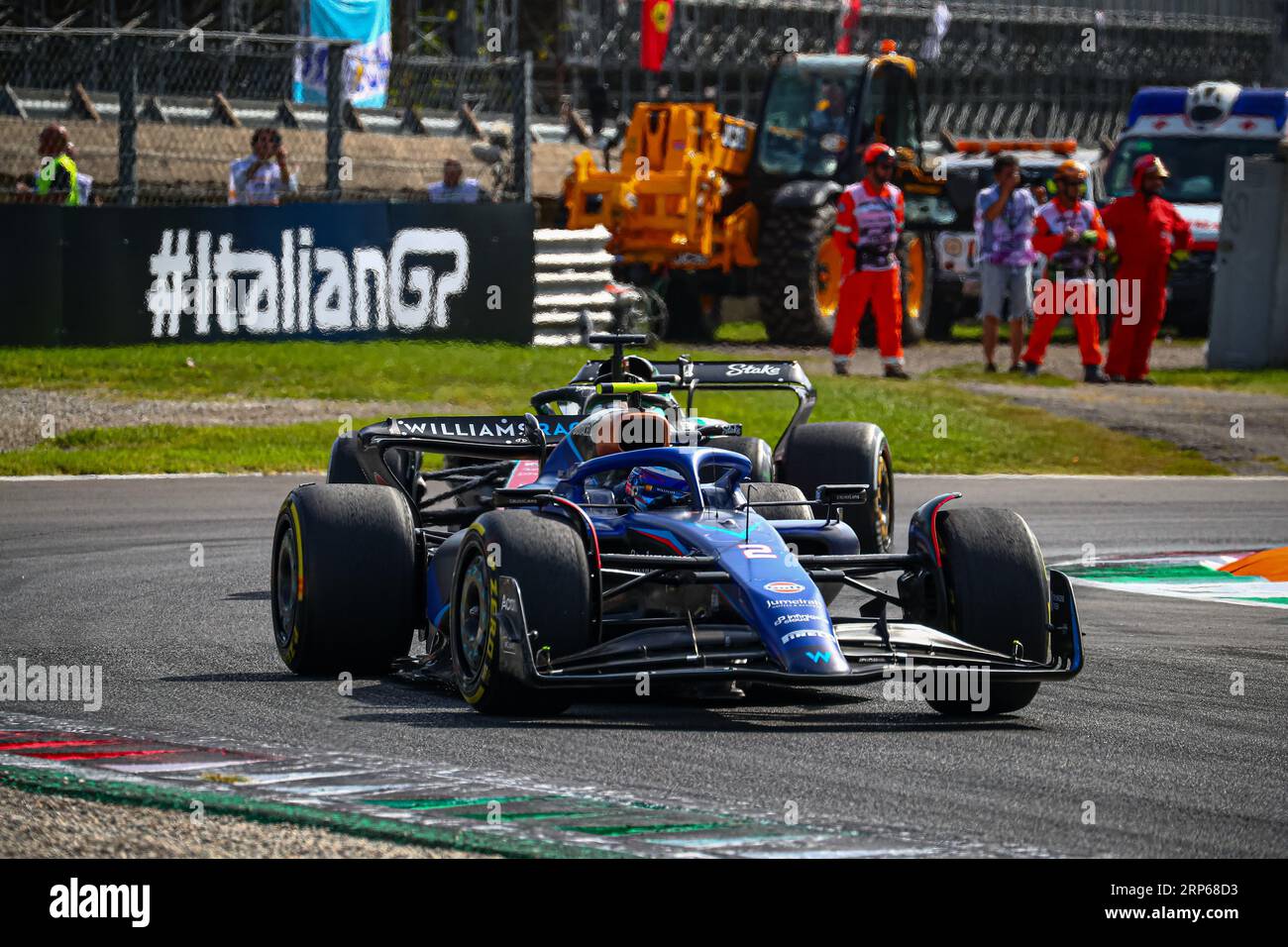 #02 Logan Sargeant, (USA) Williams Mercedes während des italienischen GP, Monza 31 August-3 September 2023 Formel-1-Weltmeisterschaft 2023. Stockfoto