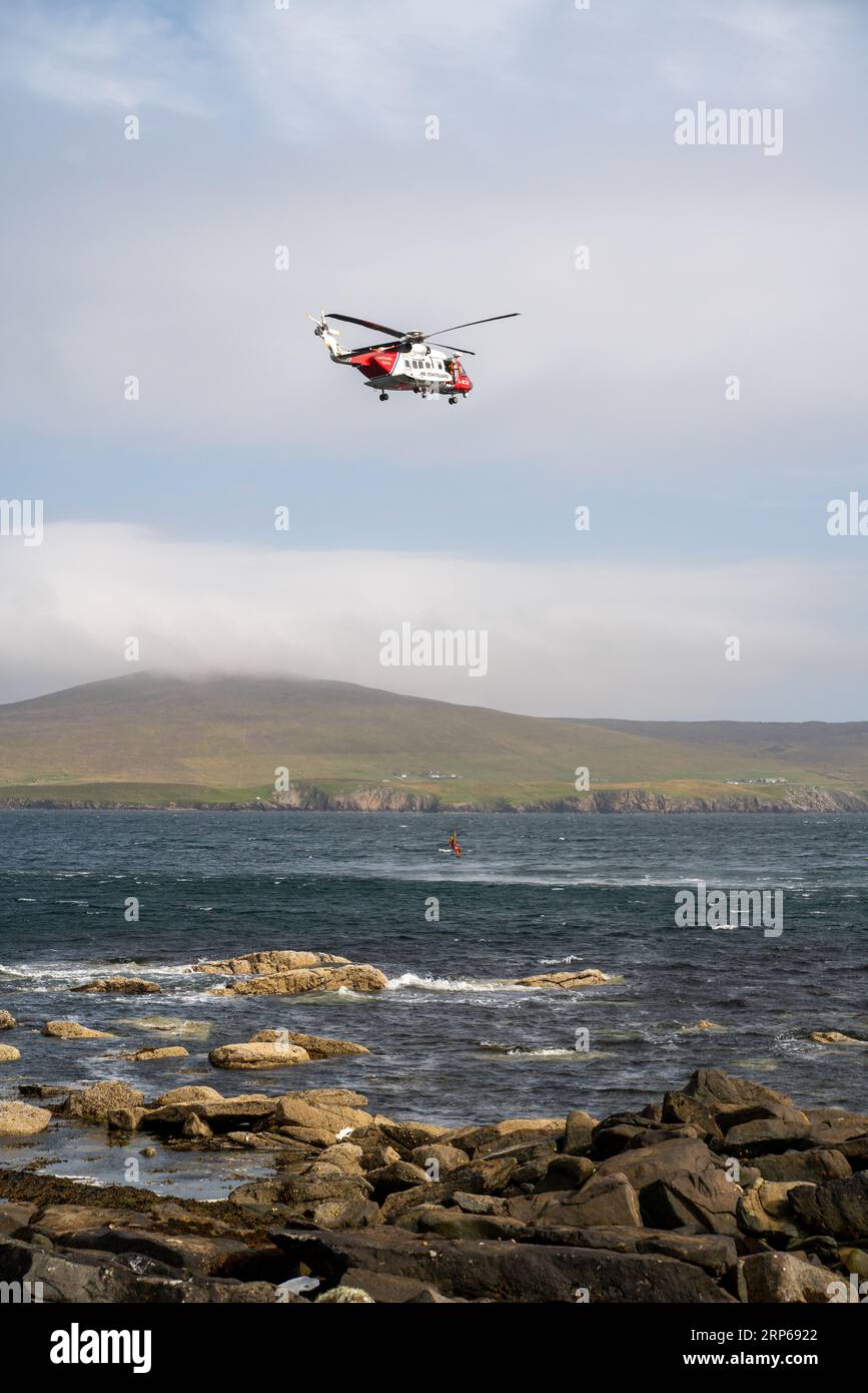 Luft-/Seenotrettung in Lerwick in Shetland Stockfoto