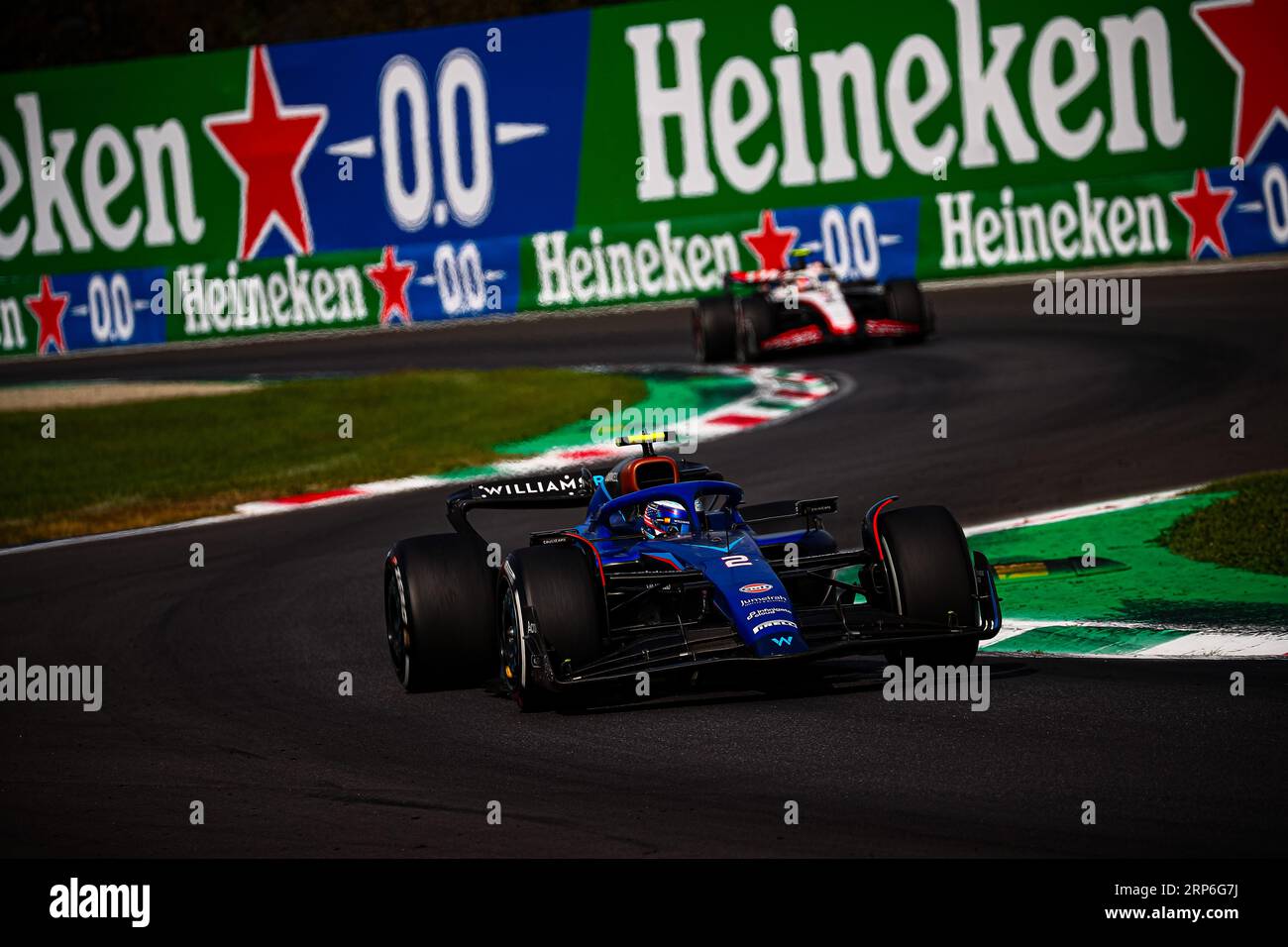 #02 Logan Sargeant, (USA) Williams Mercedes während des italienischen GP, Monza 31 August-3 September 2023 Formel-1-Weltmeisterschaft 2023. Stockfoto
