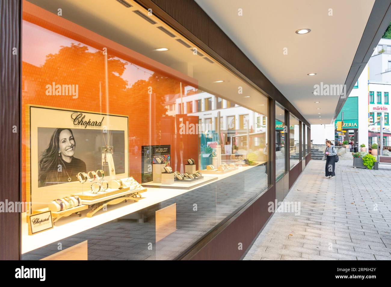 HUBER World of Watches Schaufenster, Städtle, Vaduz, Fürstentum Liechtenstein Stockfoto