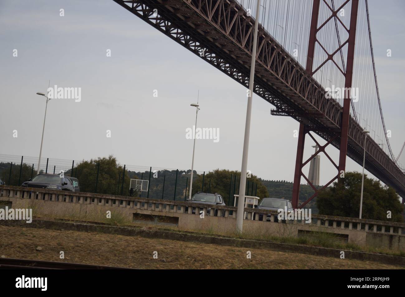 Ponte 25 de abril Lissabon-Brücke Stockfoto