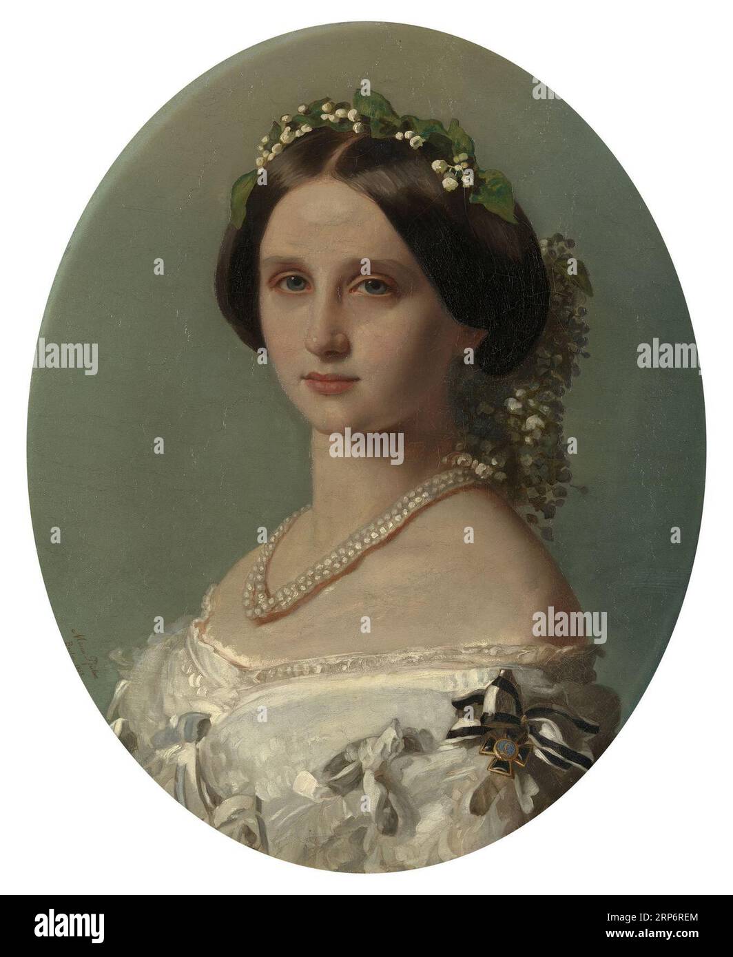 Prinzessin Louise von Preußen, Großherzogin von Baden (1838–1923) 1858 von Minna Pfüller Stockfoto