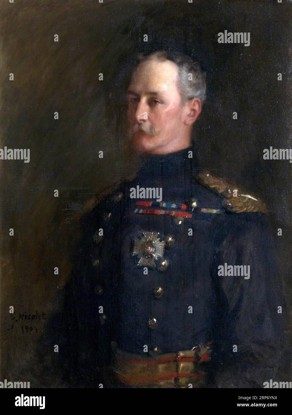 Generalleutnant Sir Reginald Pole-Carew, KCB, CVO, MP (1849 - 1924) 1904 von Gabriel Emile Edouard Nicolet Stockfoto