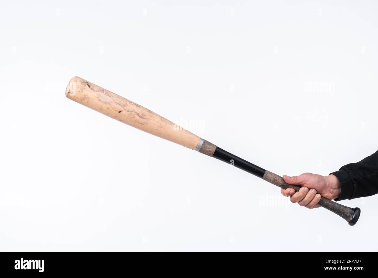 Baseballschläger mit hochauflösendem Foto Stockfoto