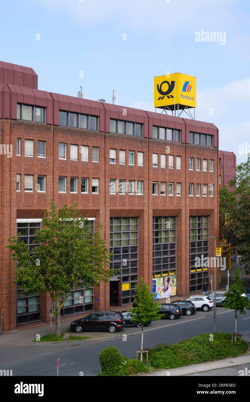 Deutsche Post DHL Group, Lieferbasis, Hauptpostamt, Dortmund, Ruhrgebiet, Nordrhein-Westfalen, Deutschland Stockfoto