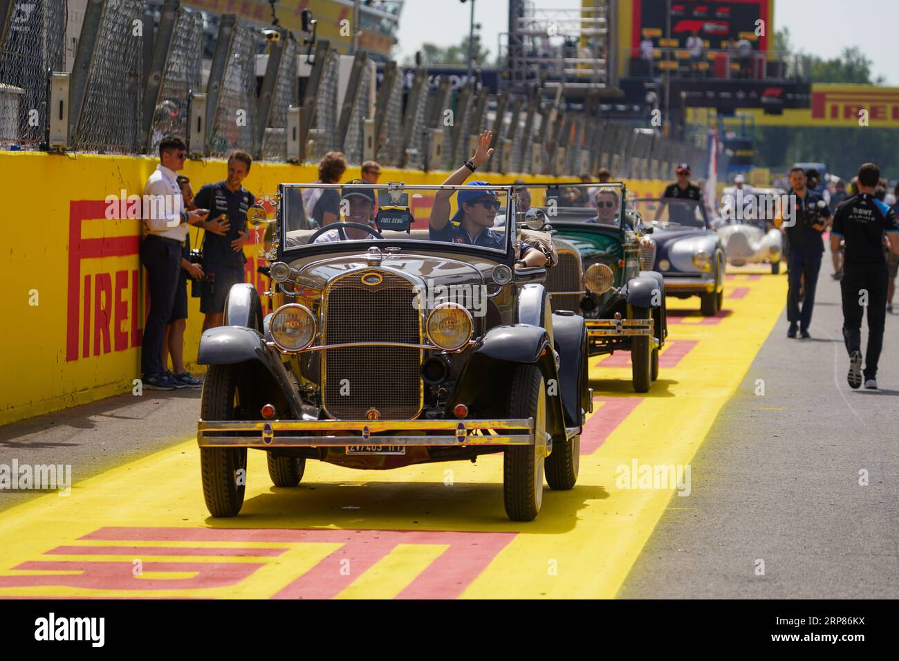 Monza, Italien. September 2023. Yuki Tsunoda aus Japan fuhr den (22) Scuderia AlphaTauri AT04 Honda RBPT während der Formel 1 Pirelli GP d'Italia. Quelle: Alessio Morgese/Alessio Morgese/Emage/Alamy Live News Stockfoto