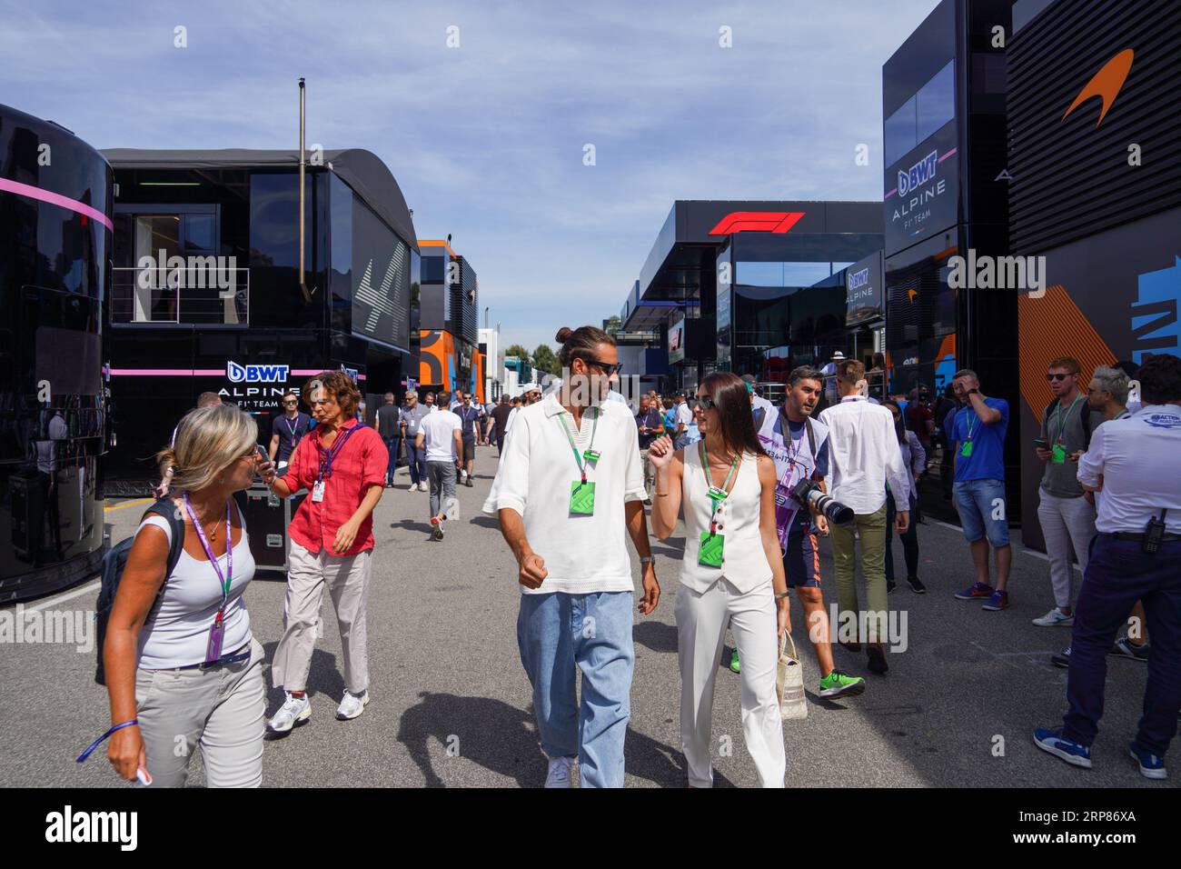 Monza, Italien. September 2023. Gianmarco Tamberi während der Formel 1 Pirelli GP d'Italia. Quelle: Alessio Morgese/Alessio Morgese/Emage/Alamy Live News Stockfoto