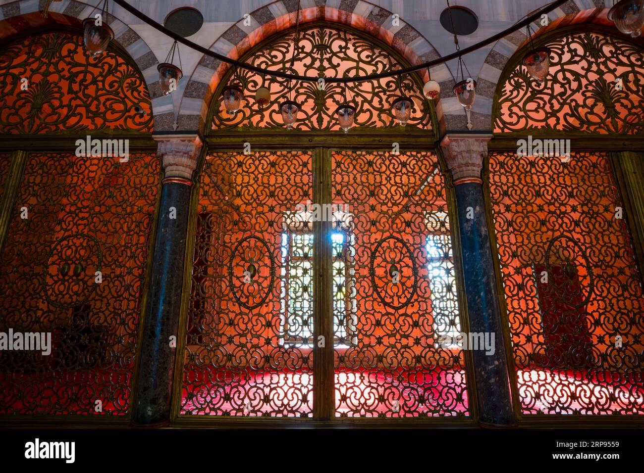 Die Suleymaniye-Moschee (Süleymaniye Camii) ist eine osmanische Kaisermoschee. Fatih, Istanbul, Türkei Stockfoto