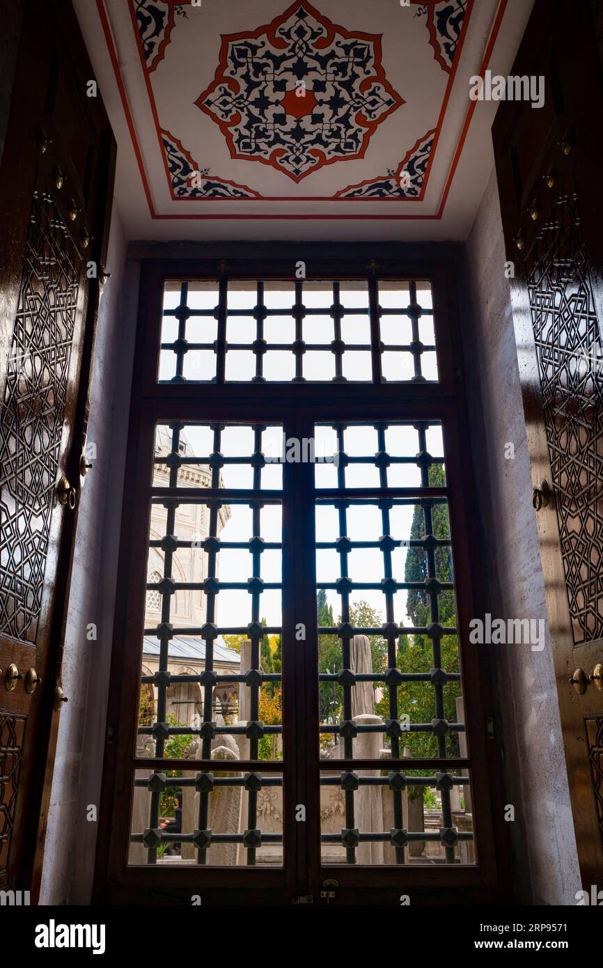 Die Suleymaniye-Moschee (Süleymaniye Camii) ist eine osmanische Kaisermoschee. Fatih, Istanbul, Türkei Stockfoto